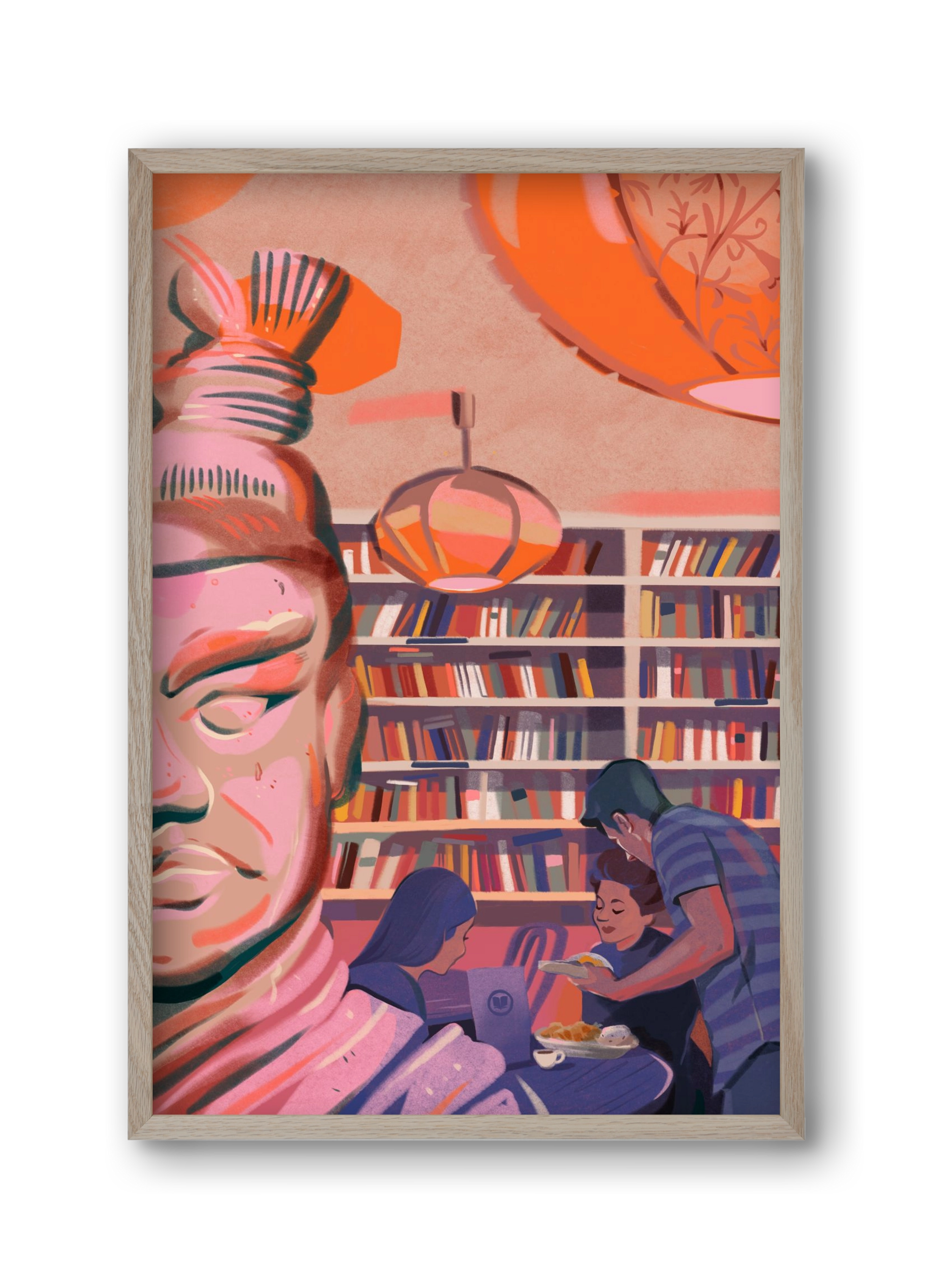 Kelet, 30x45 cm (30x45 cm), Tölgy keret