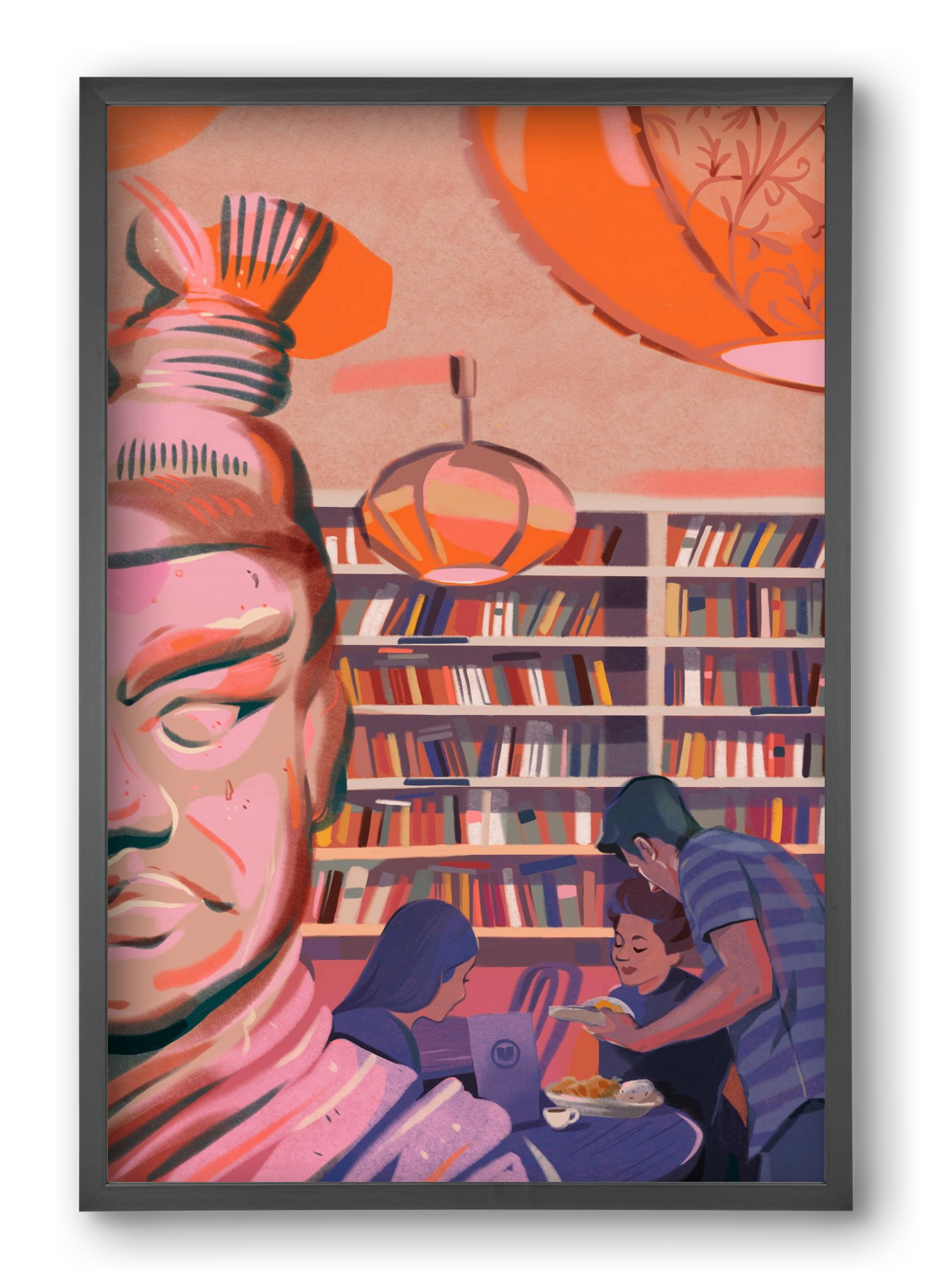 Kelet, 40x60 cm (40x60 cm), Fekete keret