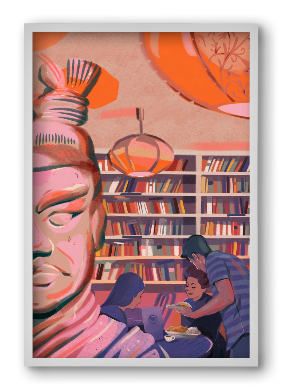 Kelet, 40x60 cm (40x60 cm), Fehér keret