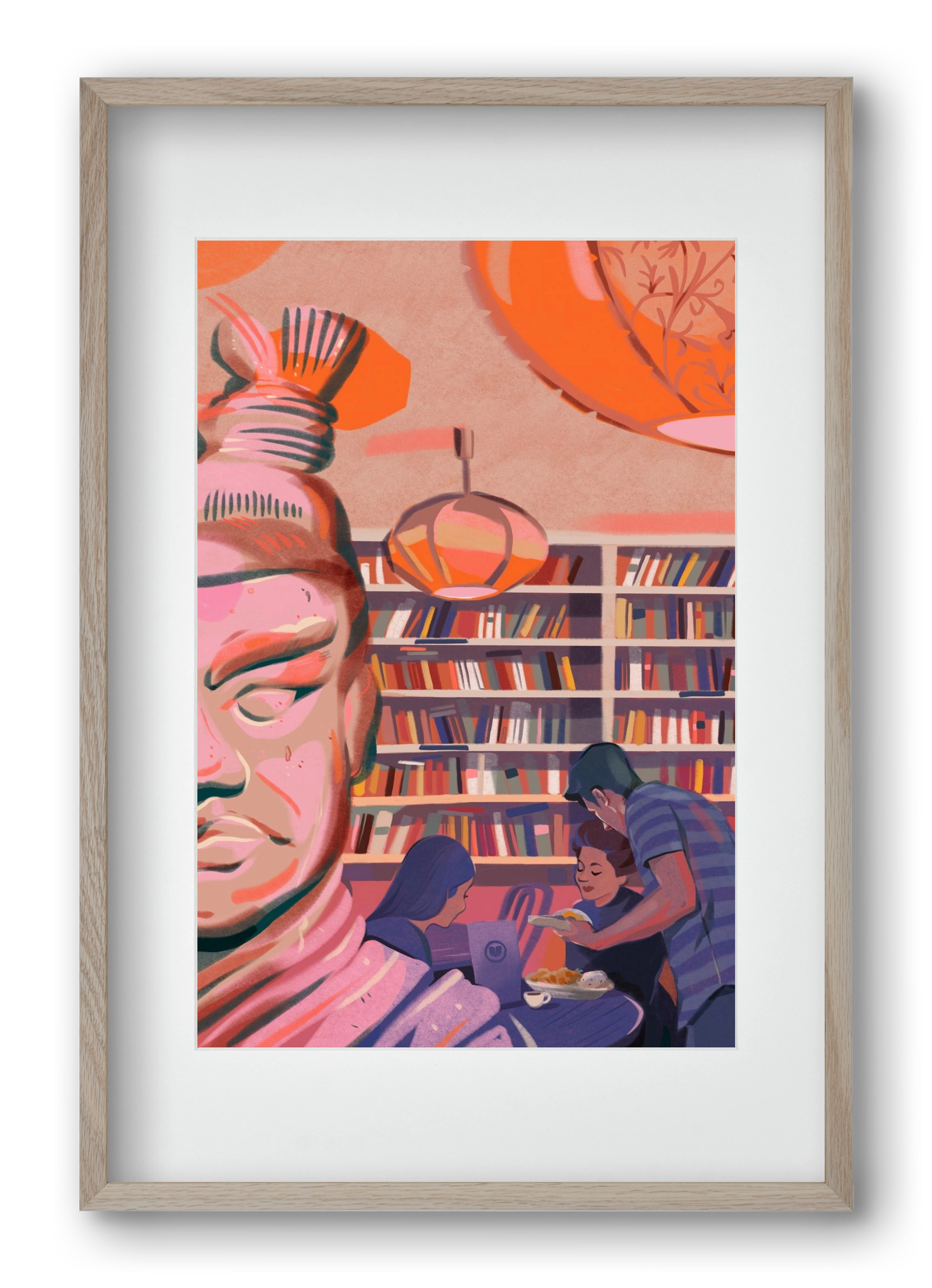 Kelet, 40x60 cm (30x45 cm), Tölgy keret, paszpartuval