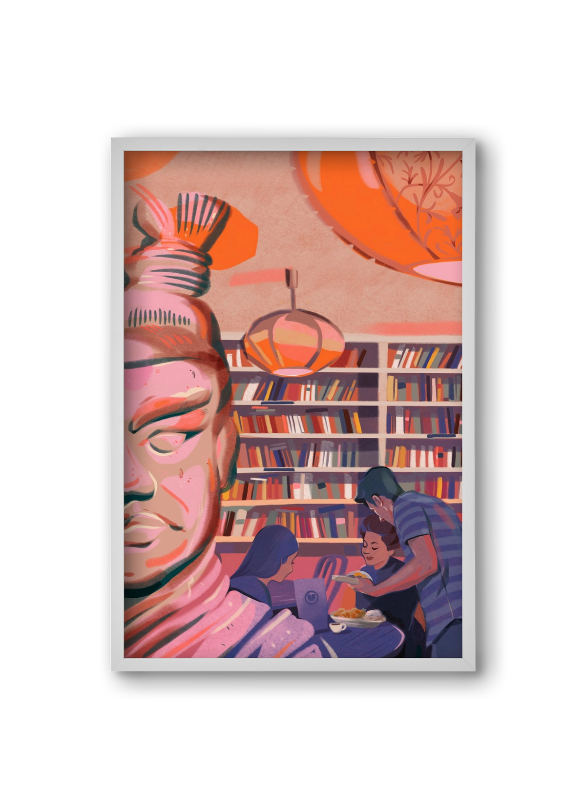 Kelet, 20x30 cm (20x30 cm), Fehér keret