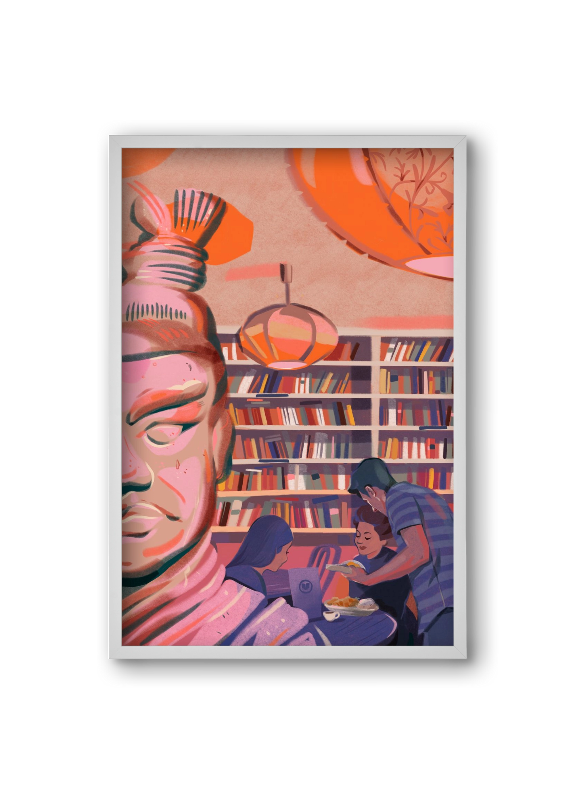 Kelet, 20x30 cm (20x30 cm), Fehér keret