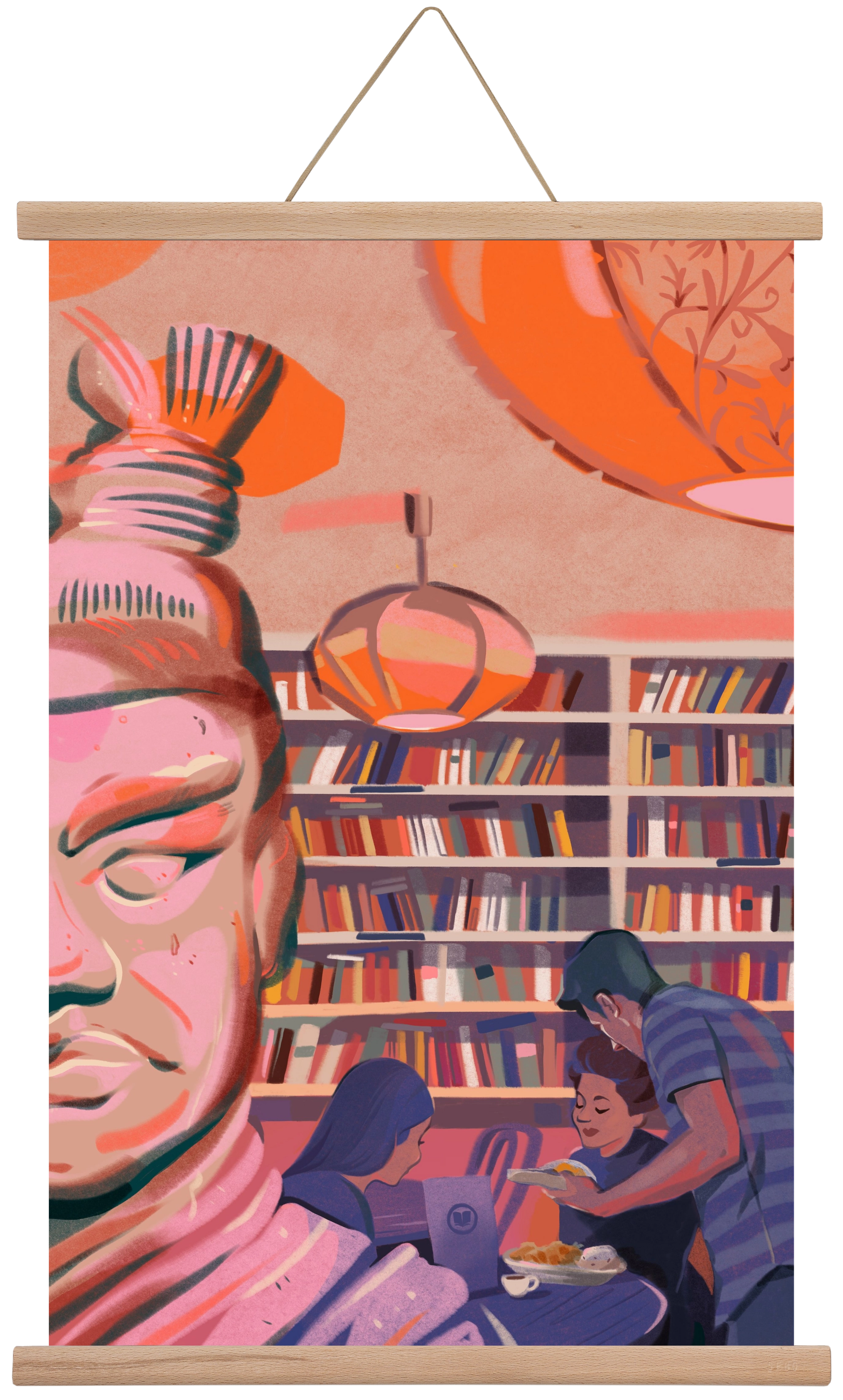 Kelet, 40x60 cm (40x60 cm), Tölgy akasztó