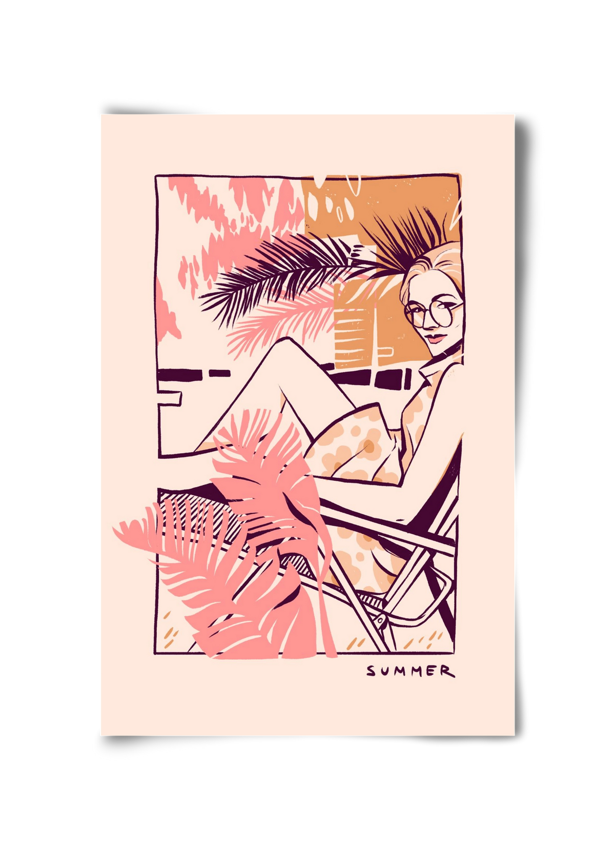 Summer, 30x45 cm, Keret nélkül