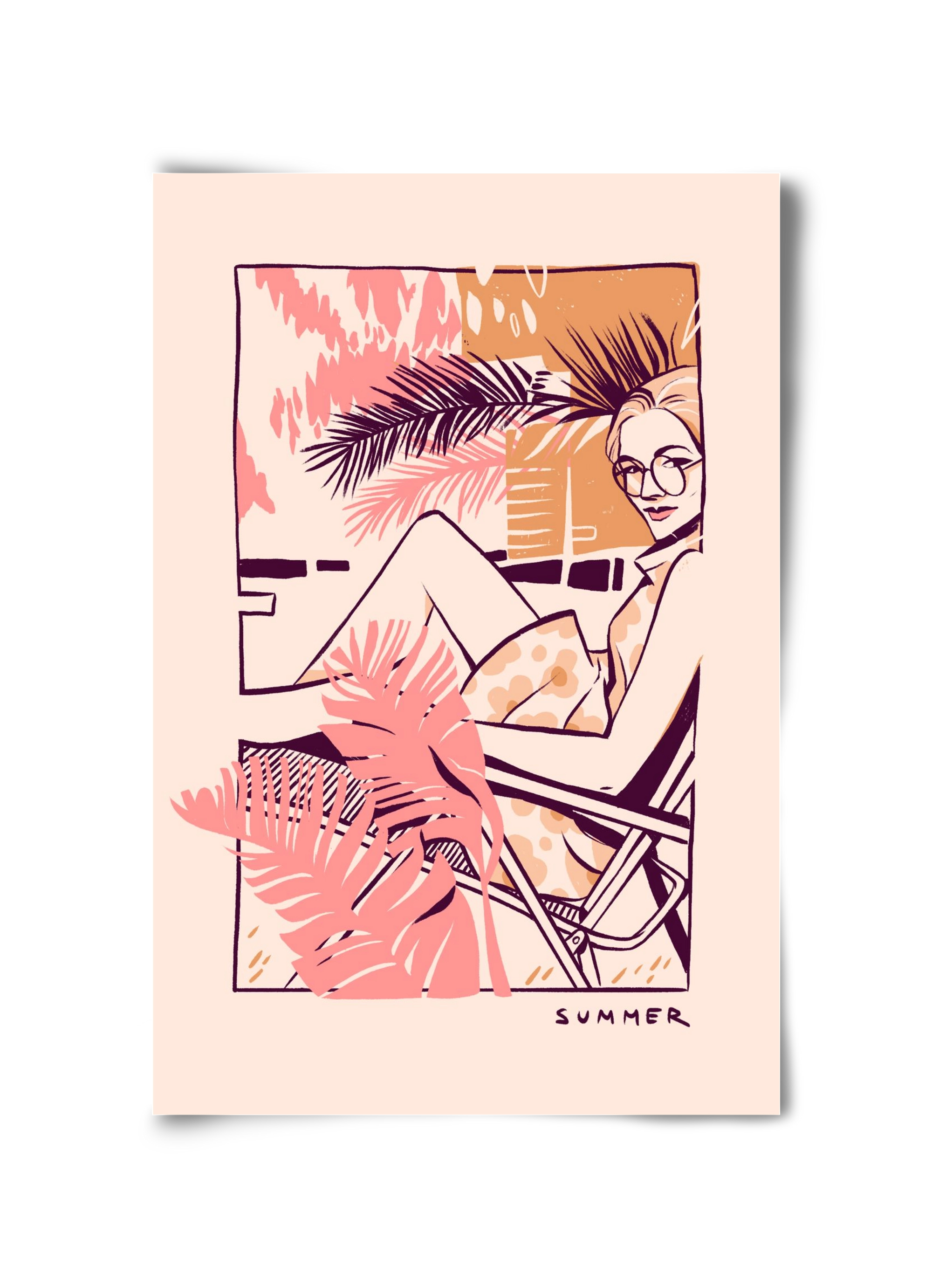 Summer, 30x45 cm, Keret nélkül