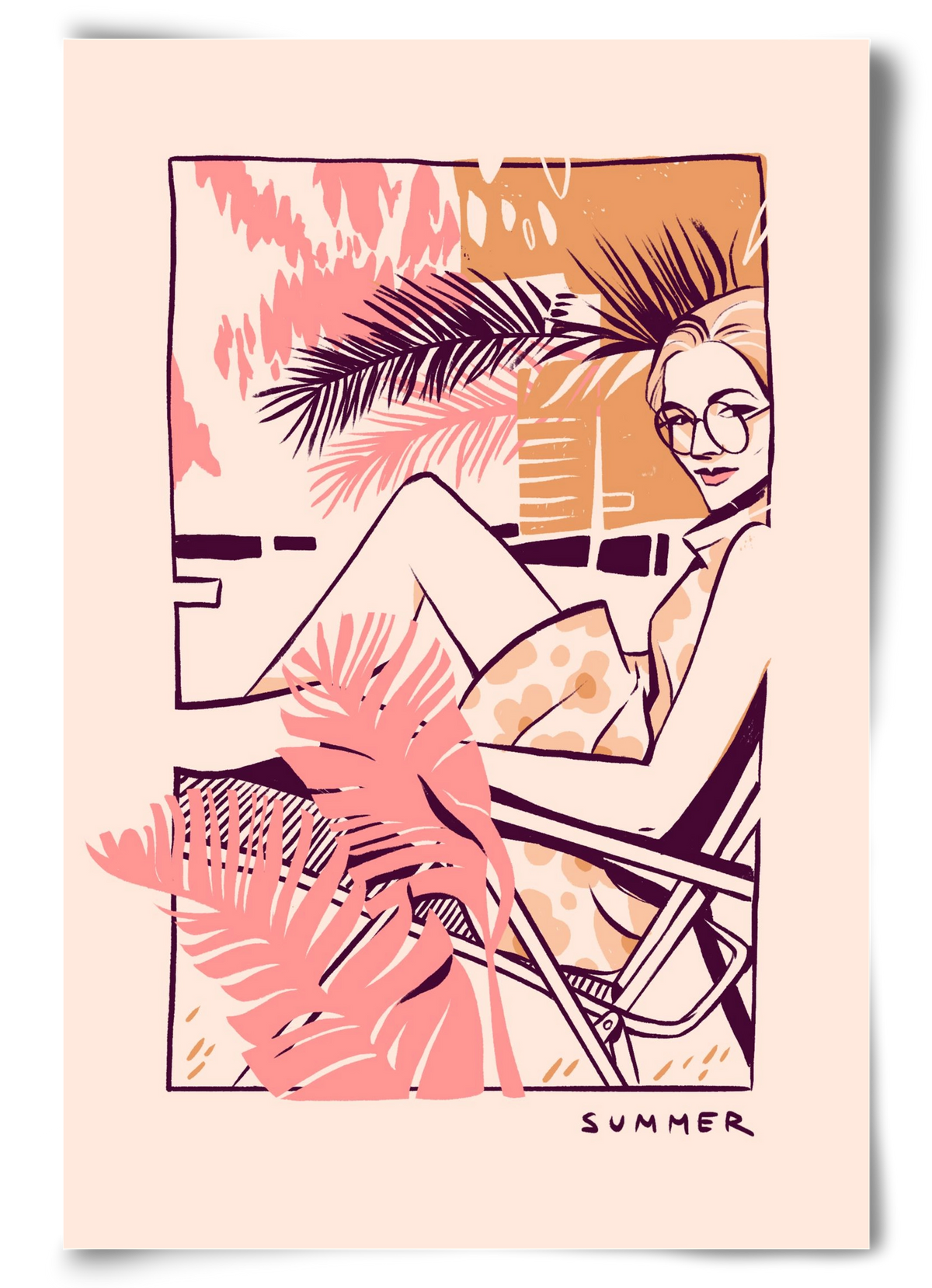 Summer, 60x90 cm, Keret nélkül