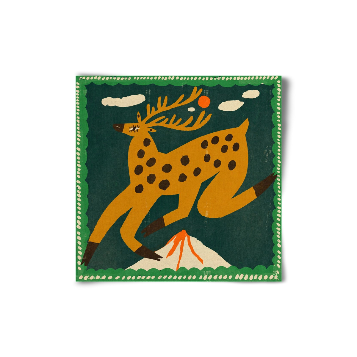 Magic deer, 20x20 cm, Keret nélkül