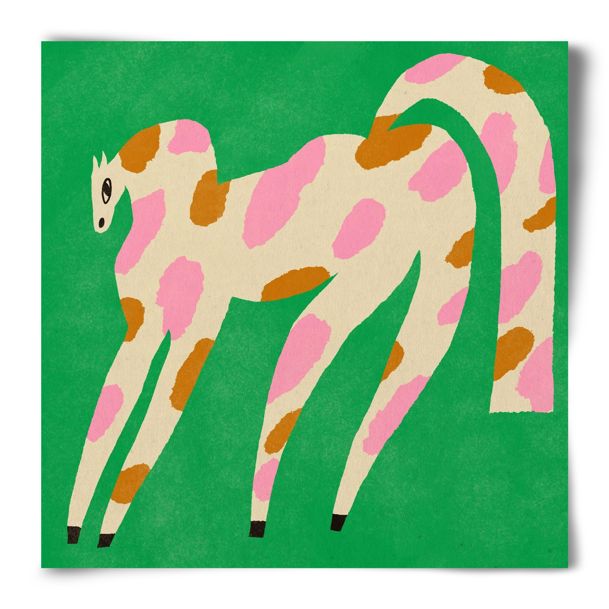 Strawberry caramel spotted horse, 50x50 cm, Keret nélkül