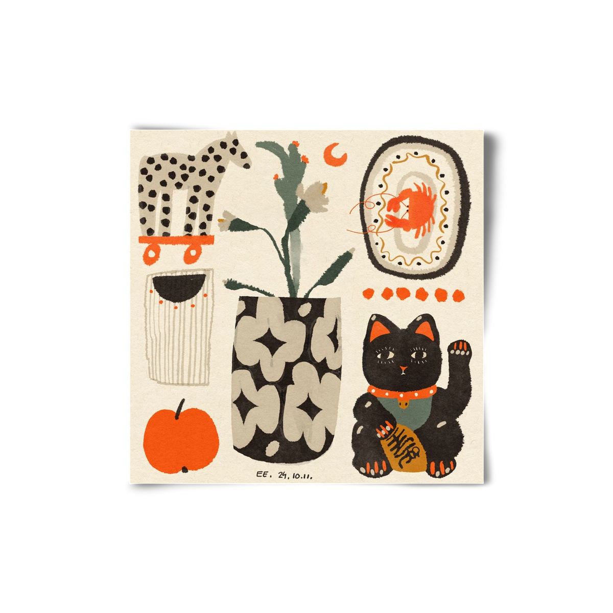 Japan memories, 20x20 cm, Keret nélkül