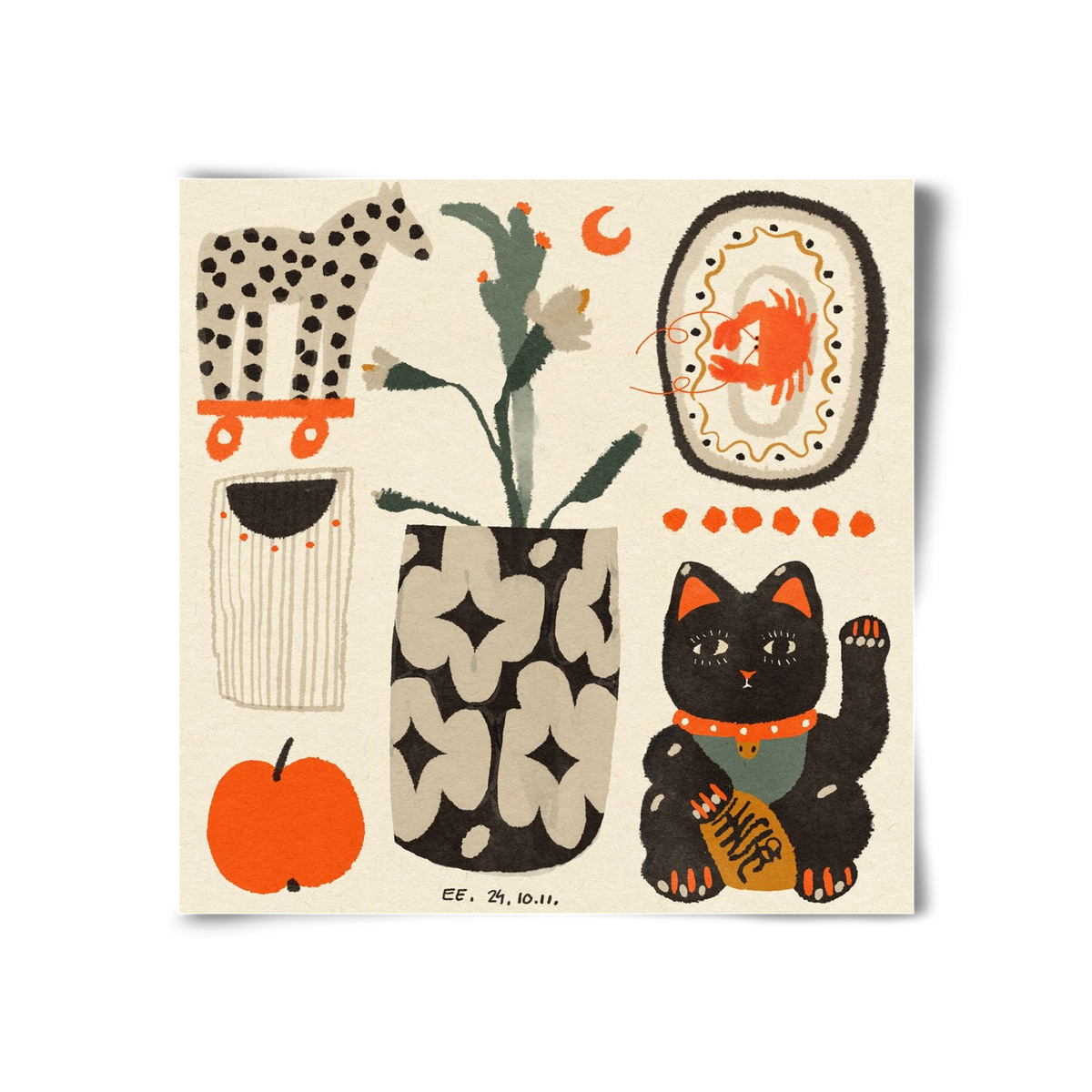 Japan memories, 30x30 cm, Keret nélkül