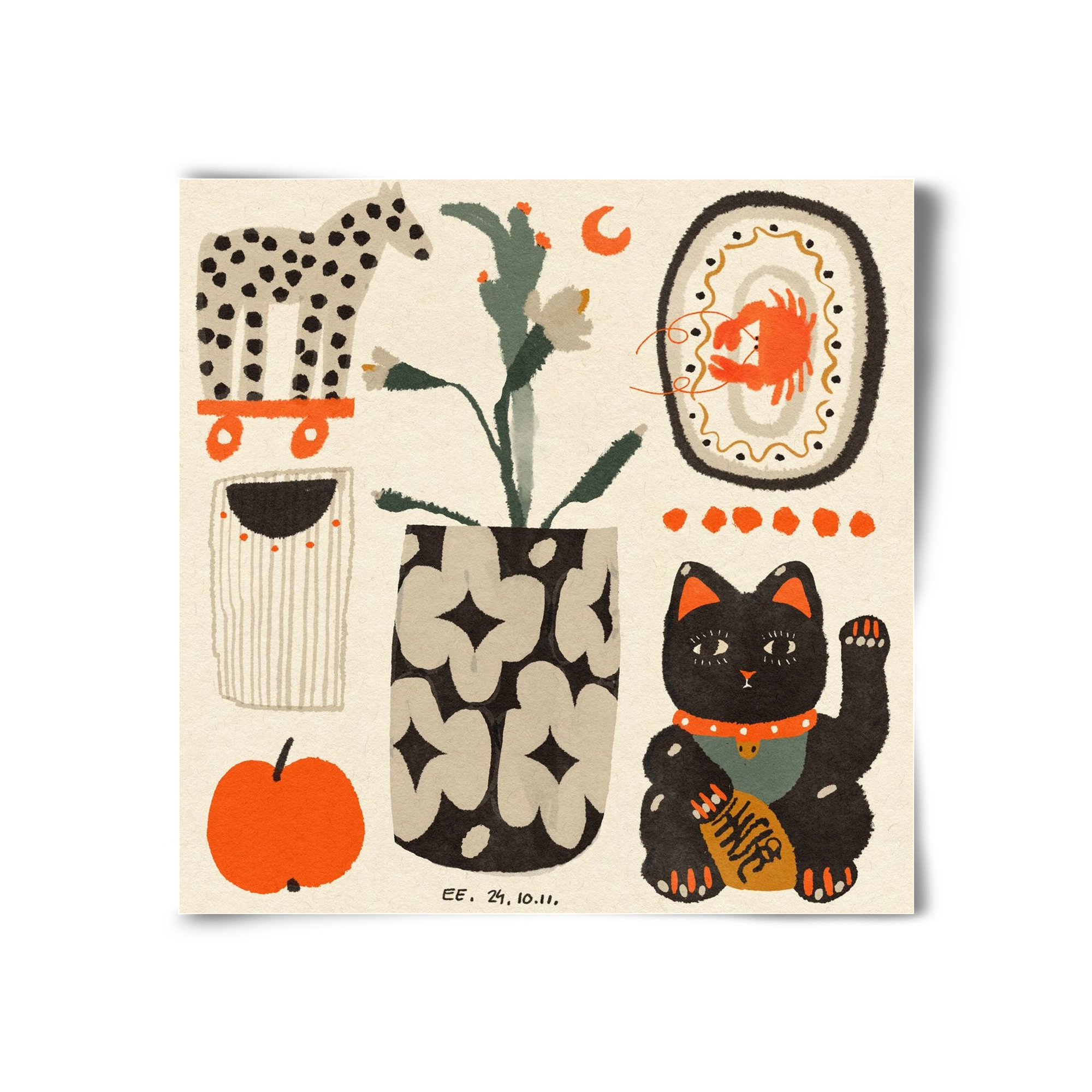 Japan memories, 30x30 cm, Keret nélkül