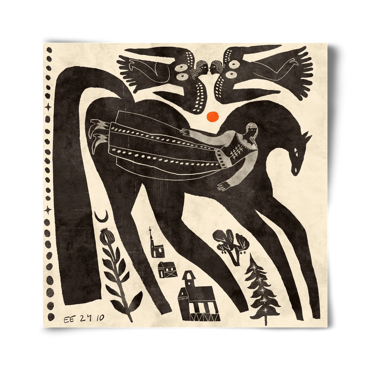 Lost souls, 40x40 cm, Keret nélkül