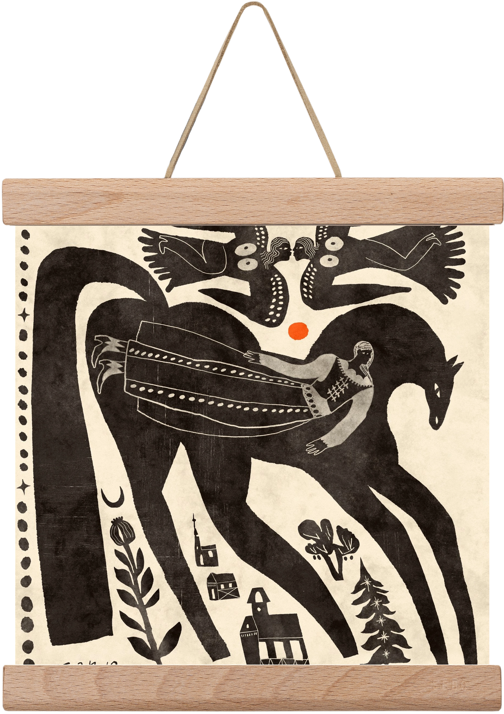 Lost souls, 20x20 cm (20x20 cm), Tölgy akasztó