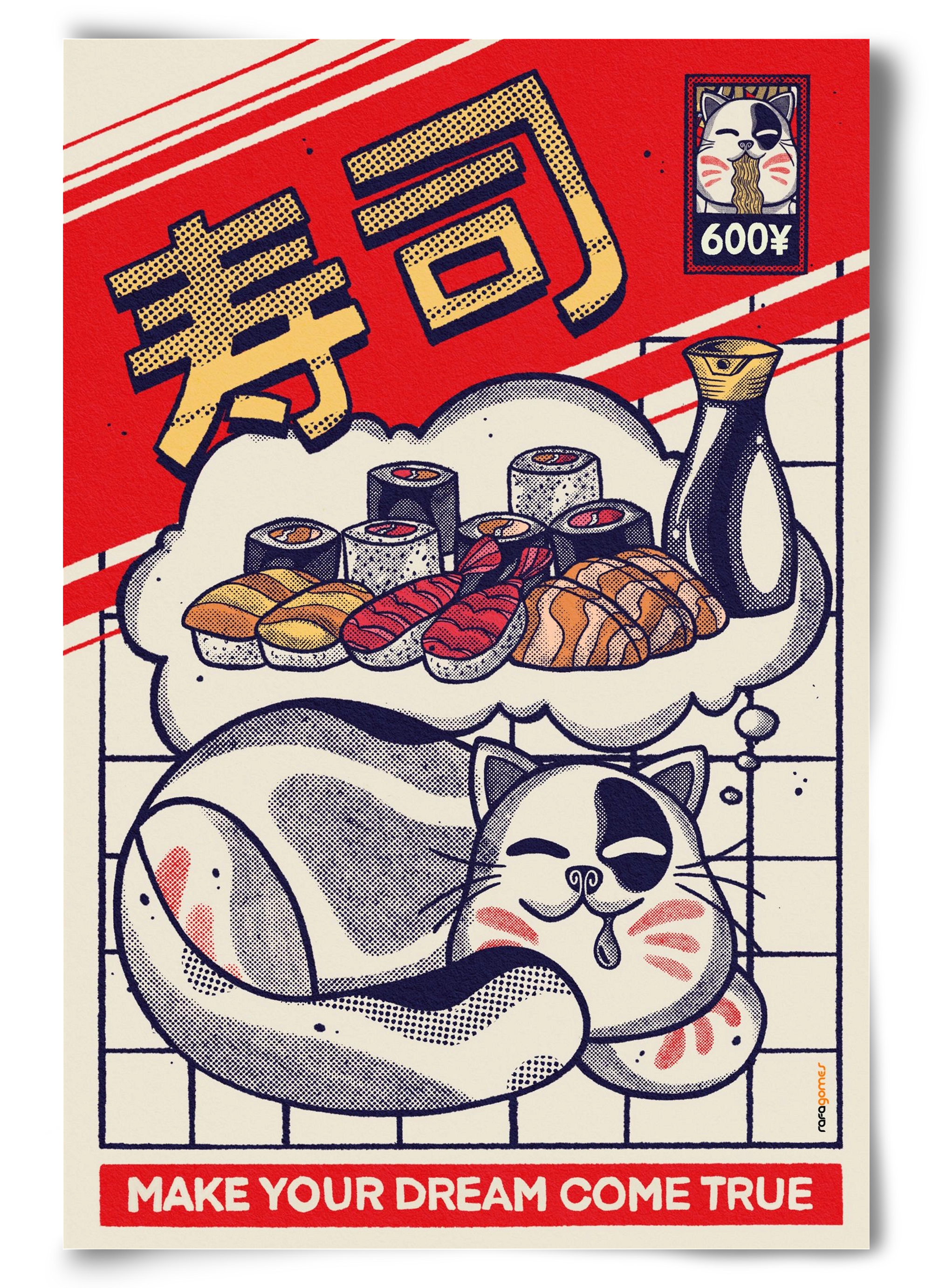 Dreaming About Sushi, 60x90 cm, Keret nélkül