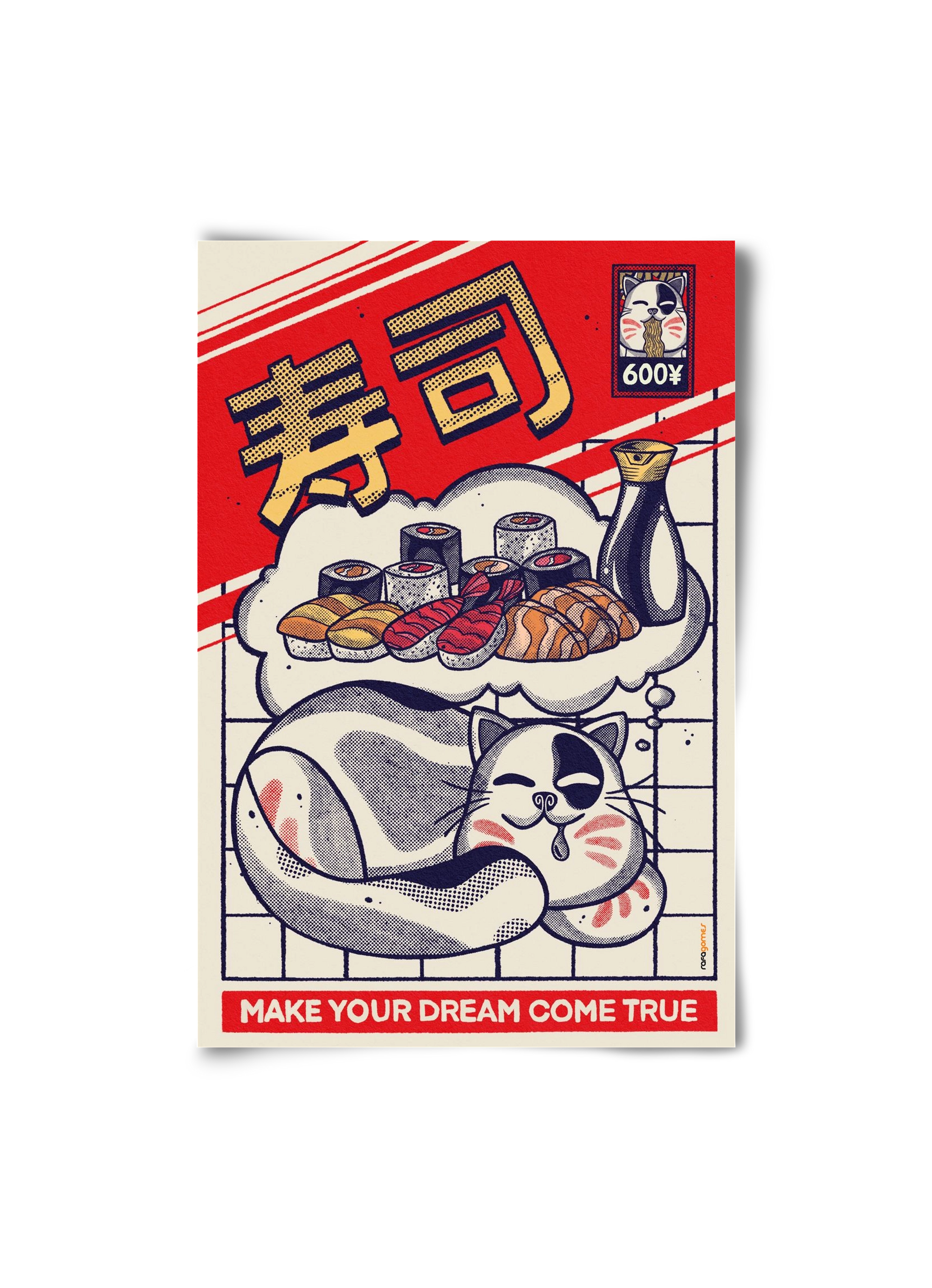 Dreaming About Sushi, 20x30 cm, Keret nélkül