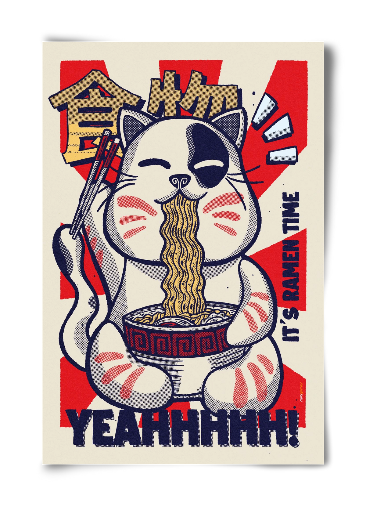 It's Ramen Time, 40x60 cm, Keret nélkül