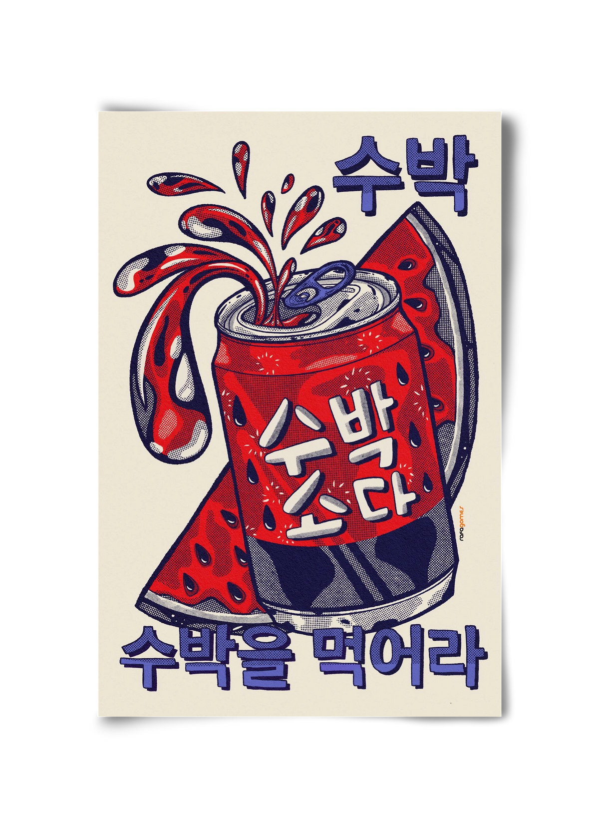 Watermelon Soda, 30x45 cm, Keret nélkül