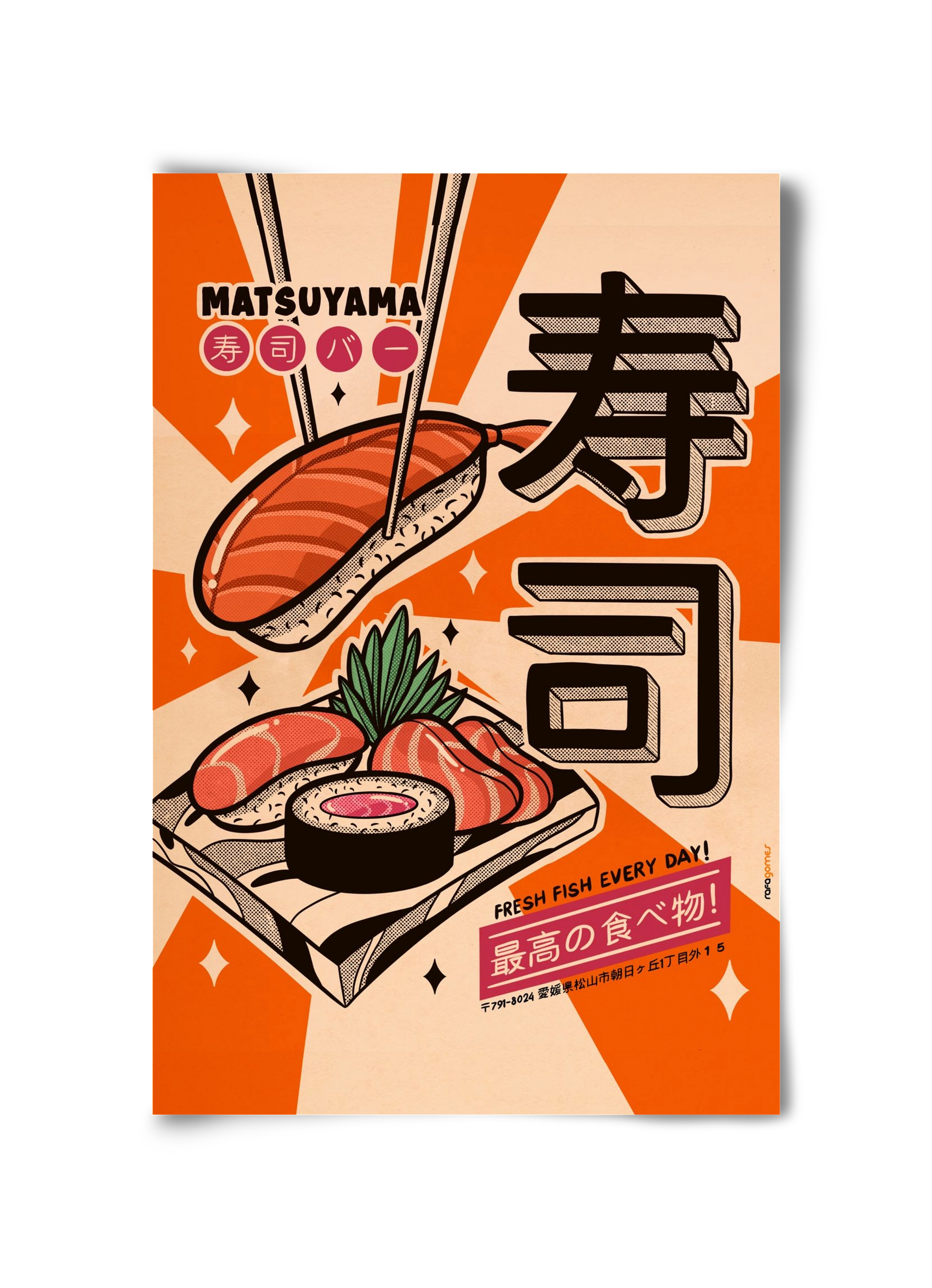 Sushi Every Day, 30x45 cm, Keret nélkül