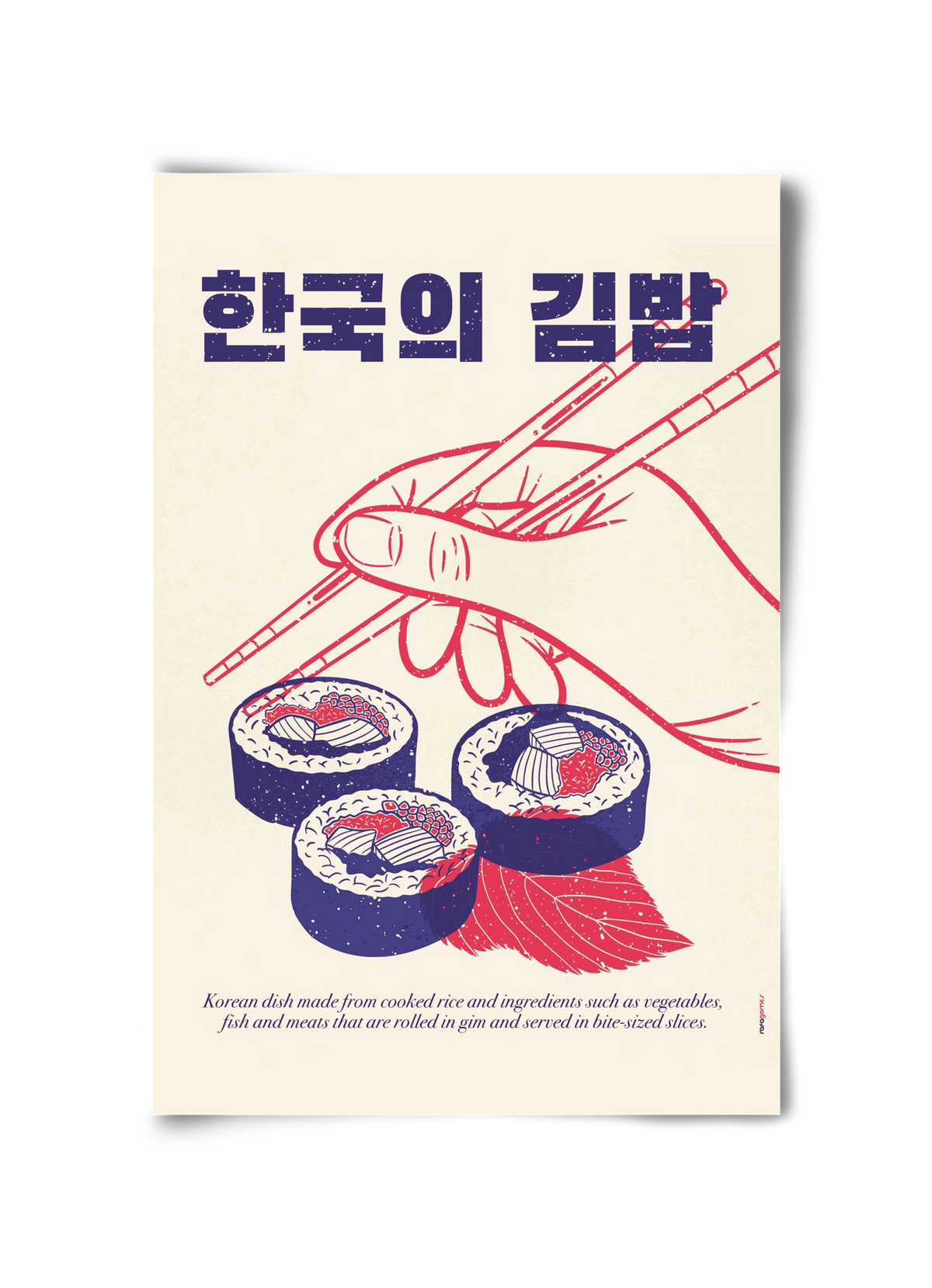 Korean Kimbap, 30x45 cm, Keret nélkül