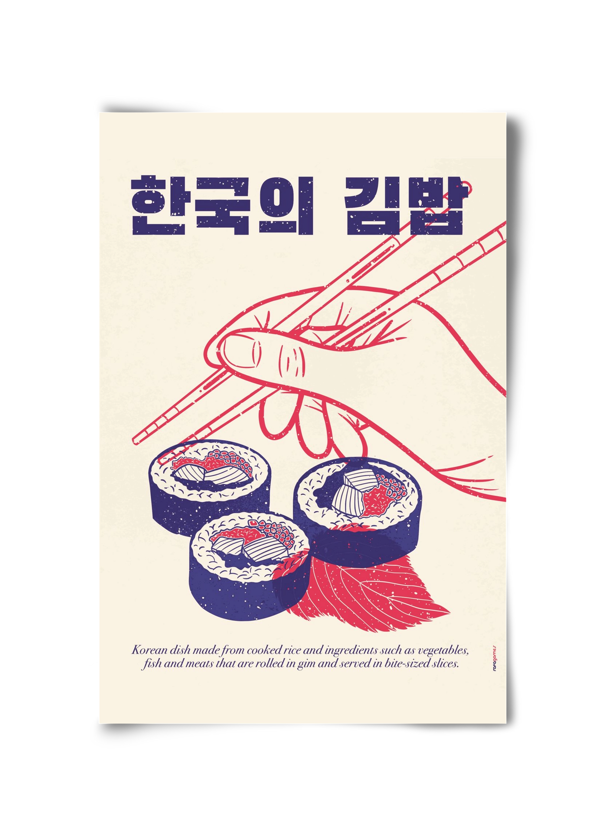 Korean Kimbap, 30x45 cm, Keret nélkül