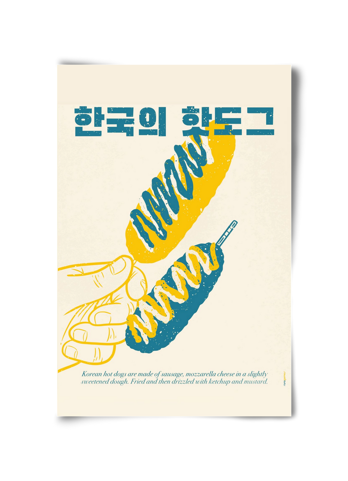 Korean Hot Dog, 30x45 cm, Keret nélkül