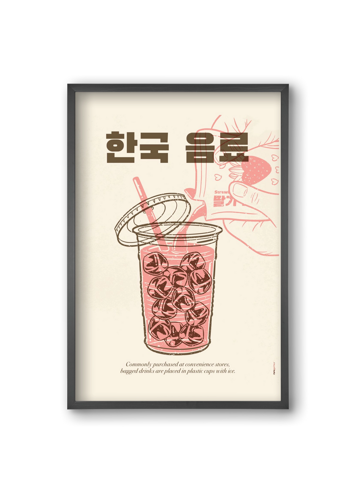 Korean Beverage, 20x30 cm (20x30 cm), Fekete keret