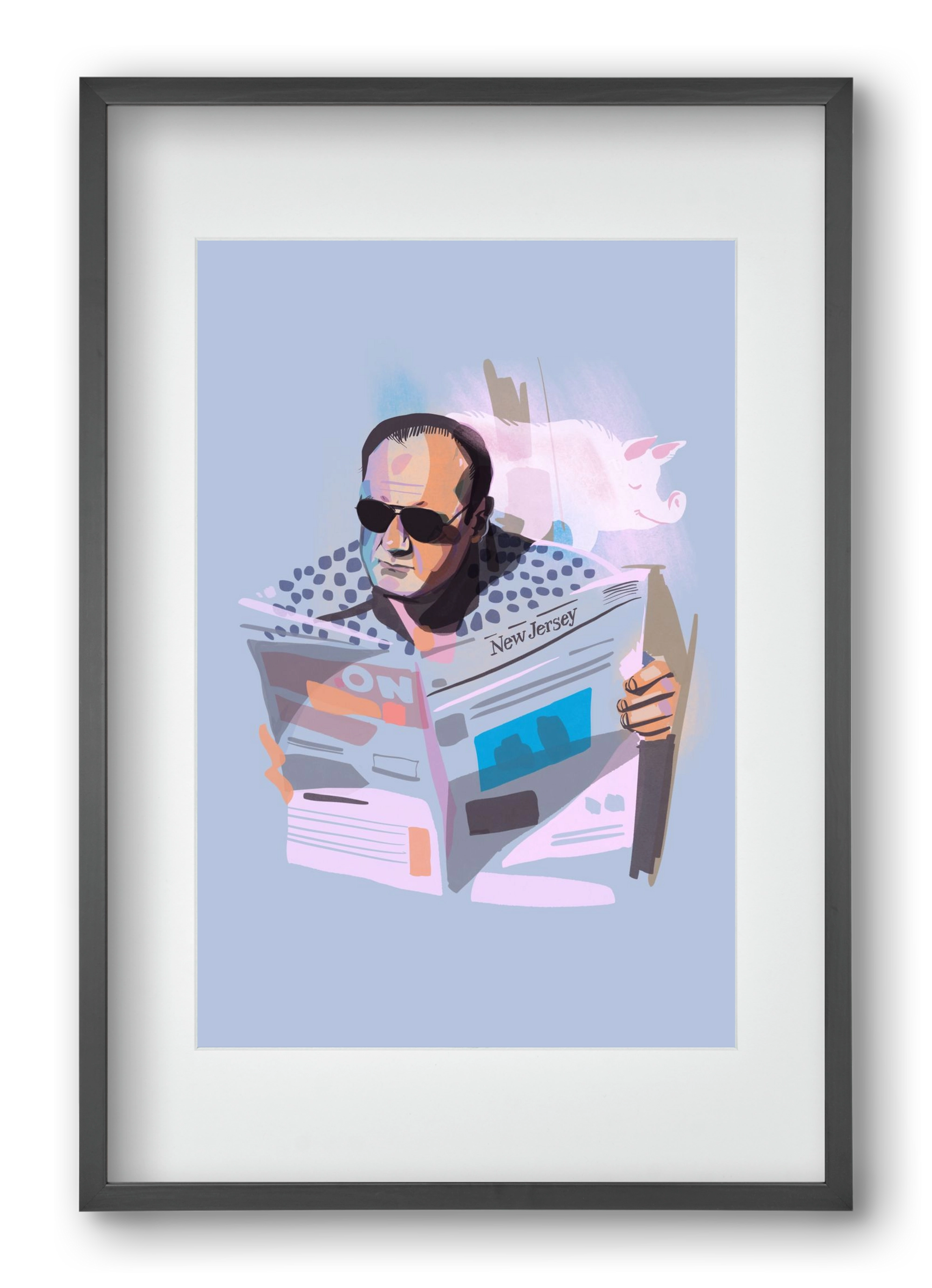 Sopranos, 40x60 cm (30x45 cm), Fekete keret, paszpartuval