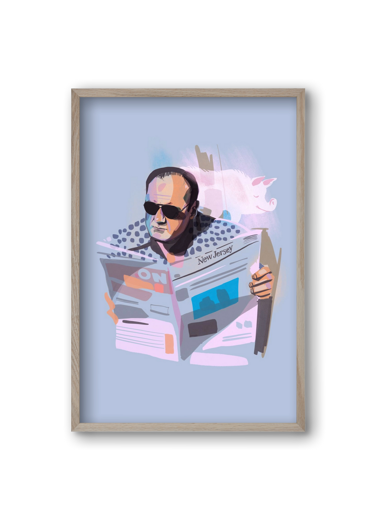 Sopranos, 20x30 cm (20x30 cm), Tölgy keret