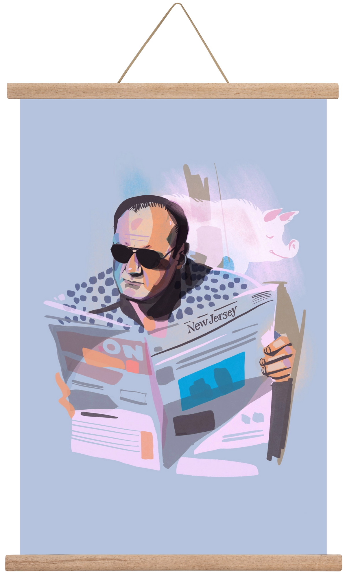 Sopranos, 40x60 cm (40x60 cm), Tölgy akasztó