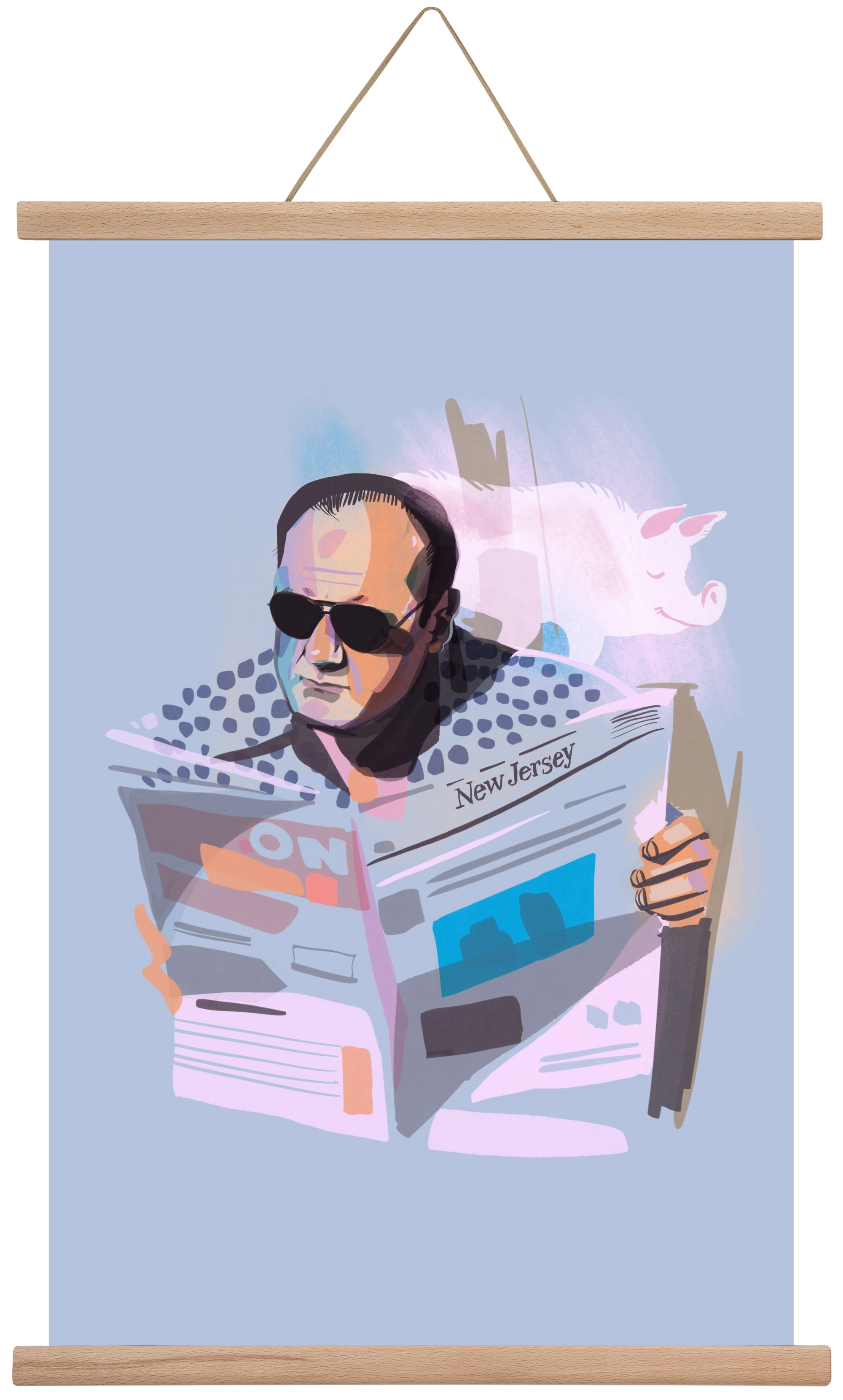 Sopranos, 40x60 cm (40x60 cm), Tölgy akasztó