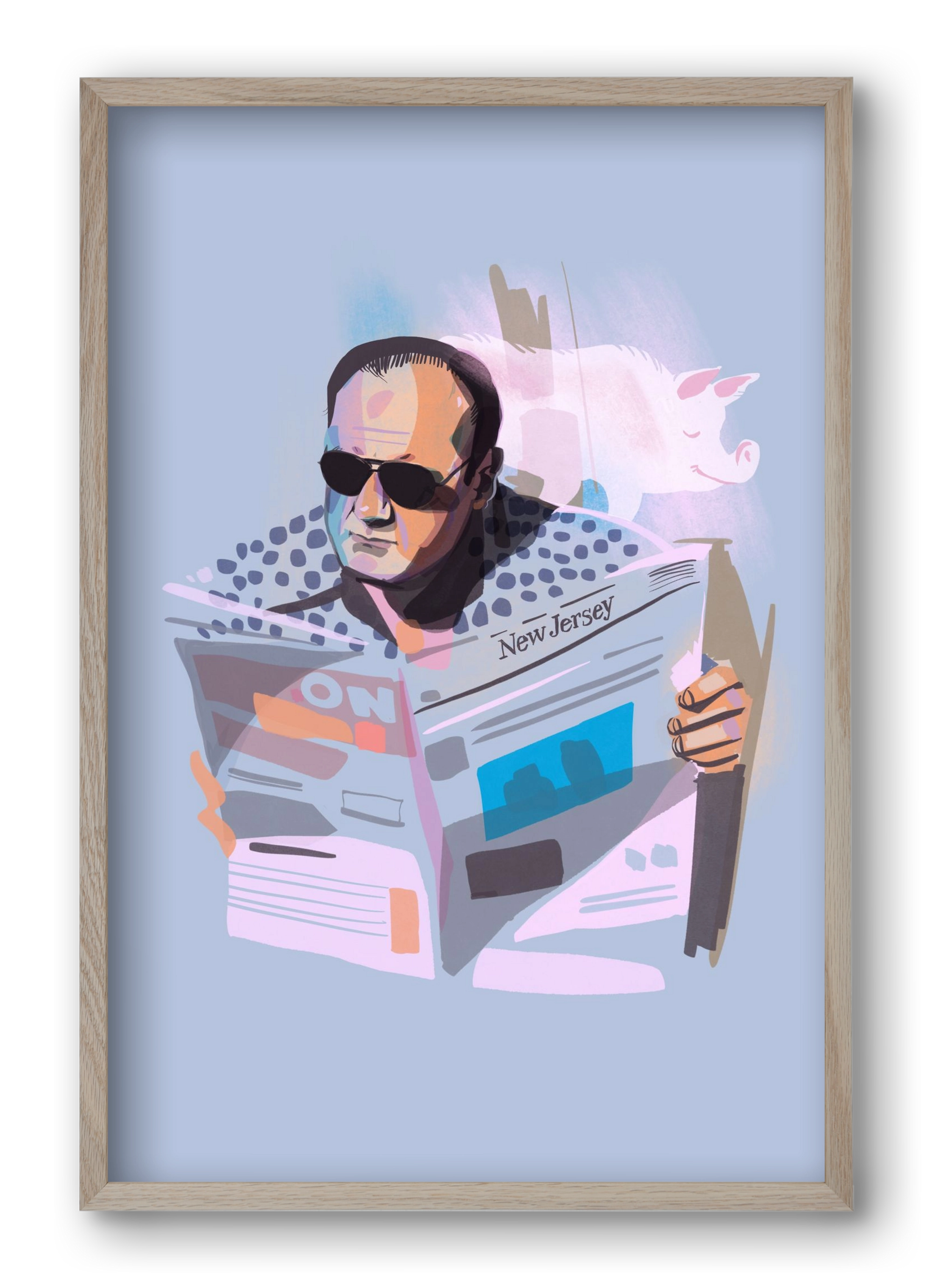 Sopranos, 40x60 cm (40x60 cm), Tölgy keret