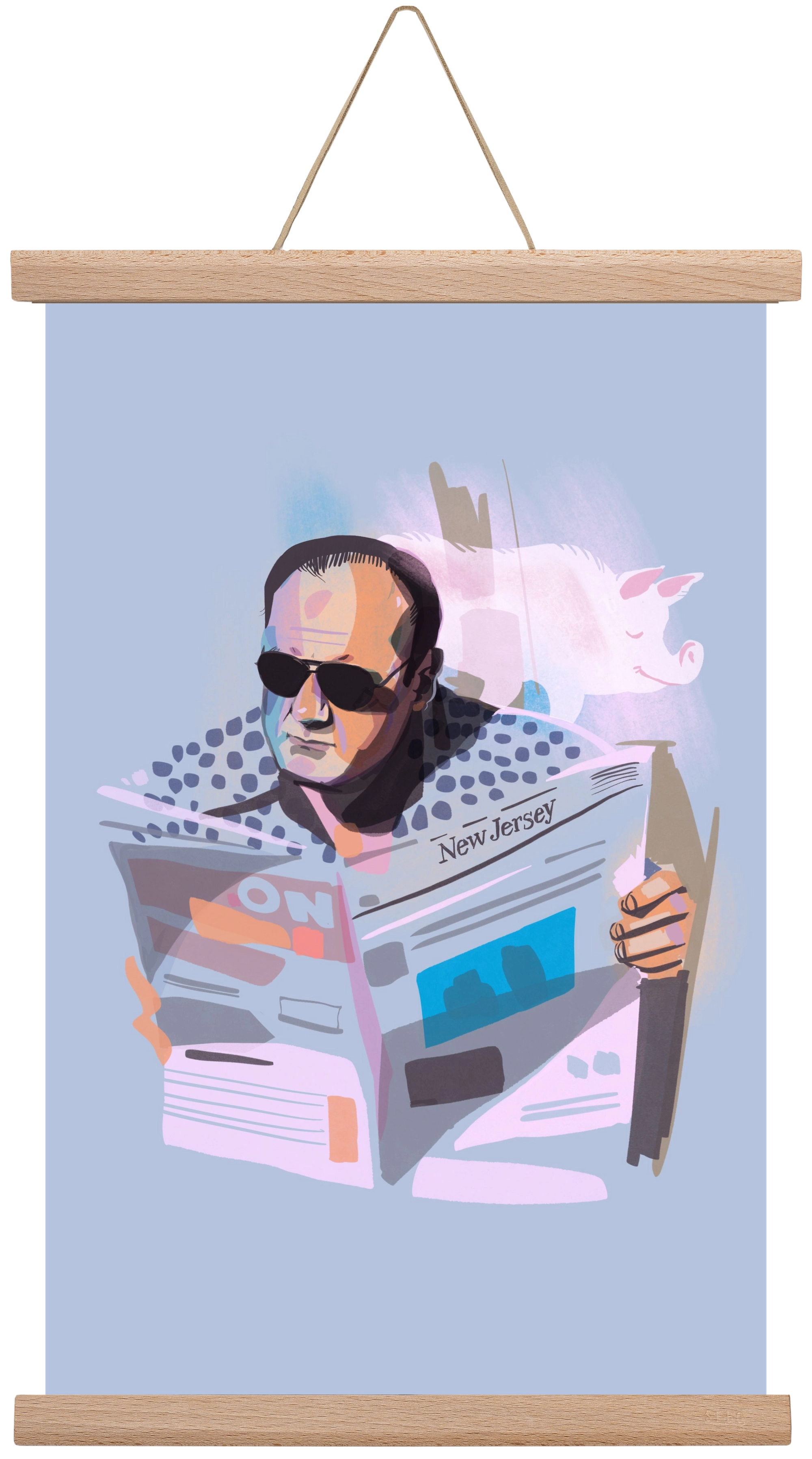 Sopranos, 30x45 cm (30x45 cm), Tölgy akasztó