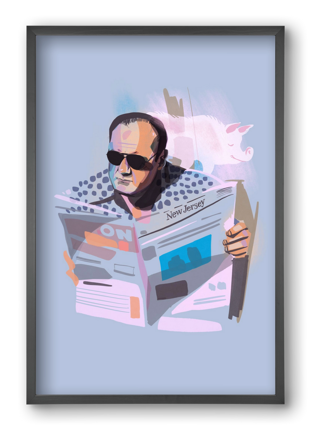 Sopranos, 40x60 cm (40x60 cm), Fekete keret