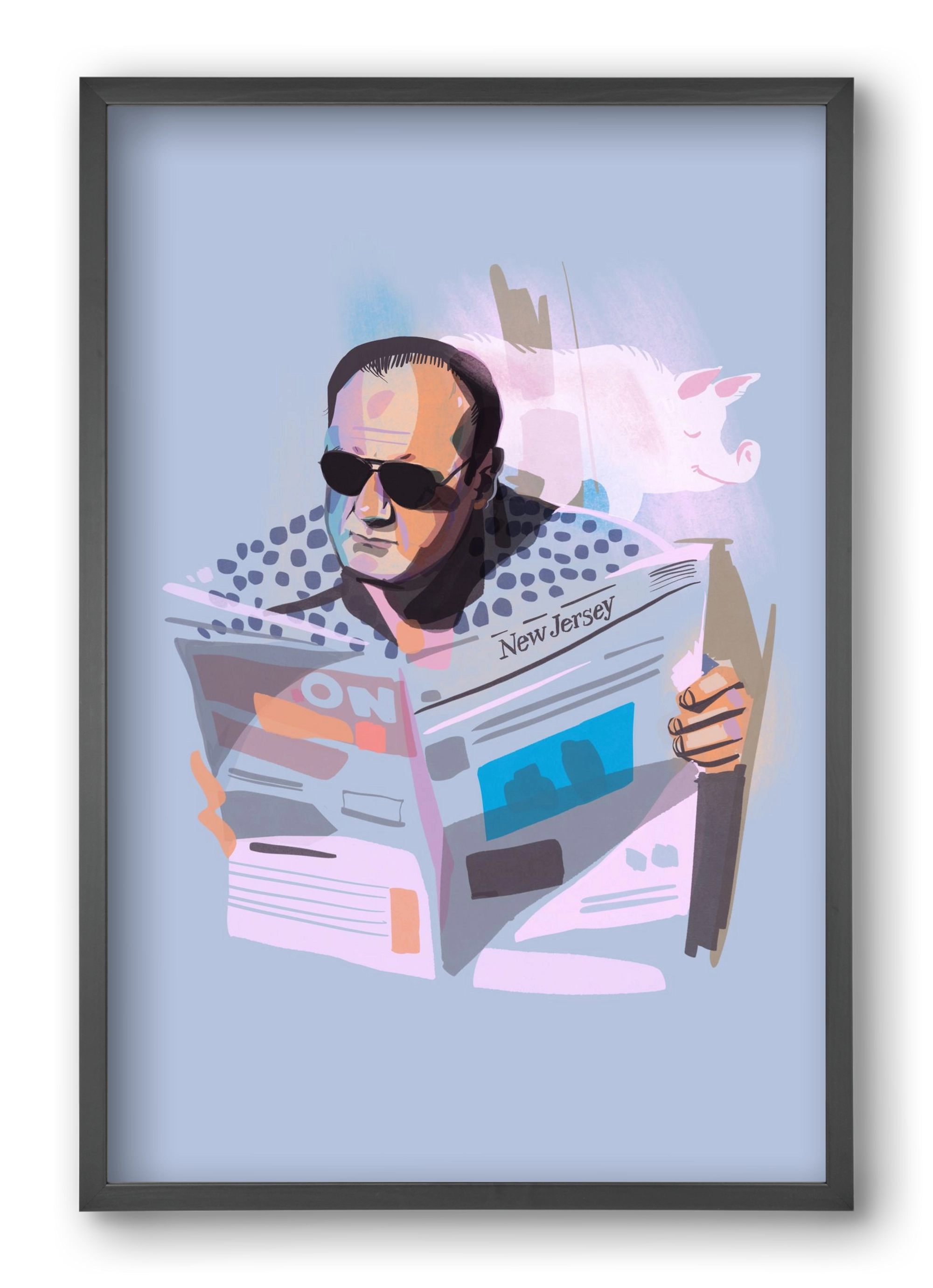Sopranos, 40x60 cm (40x60 cm), Fekete keret