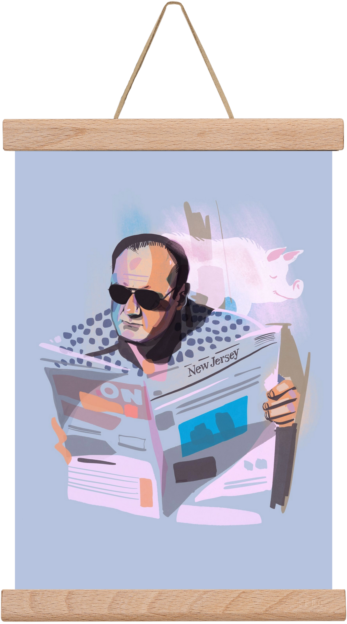 Sopranos, 20x30 cm (20x30 cm), Tölgy akasztó