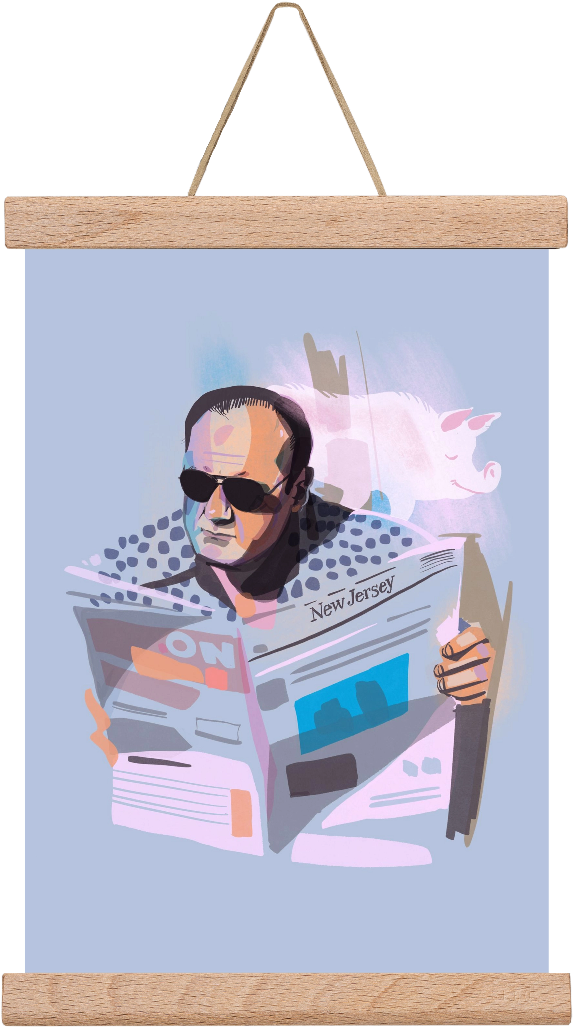 Sopranos, 20x30 cm (20x30 cm), Tölgy akasztó