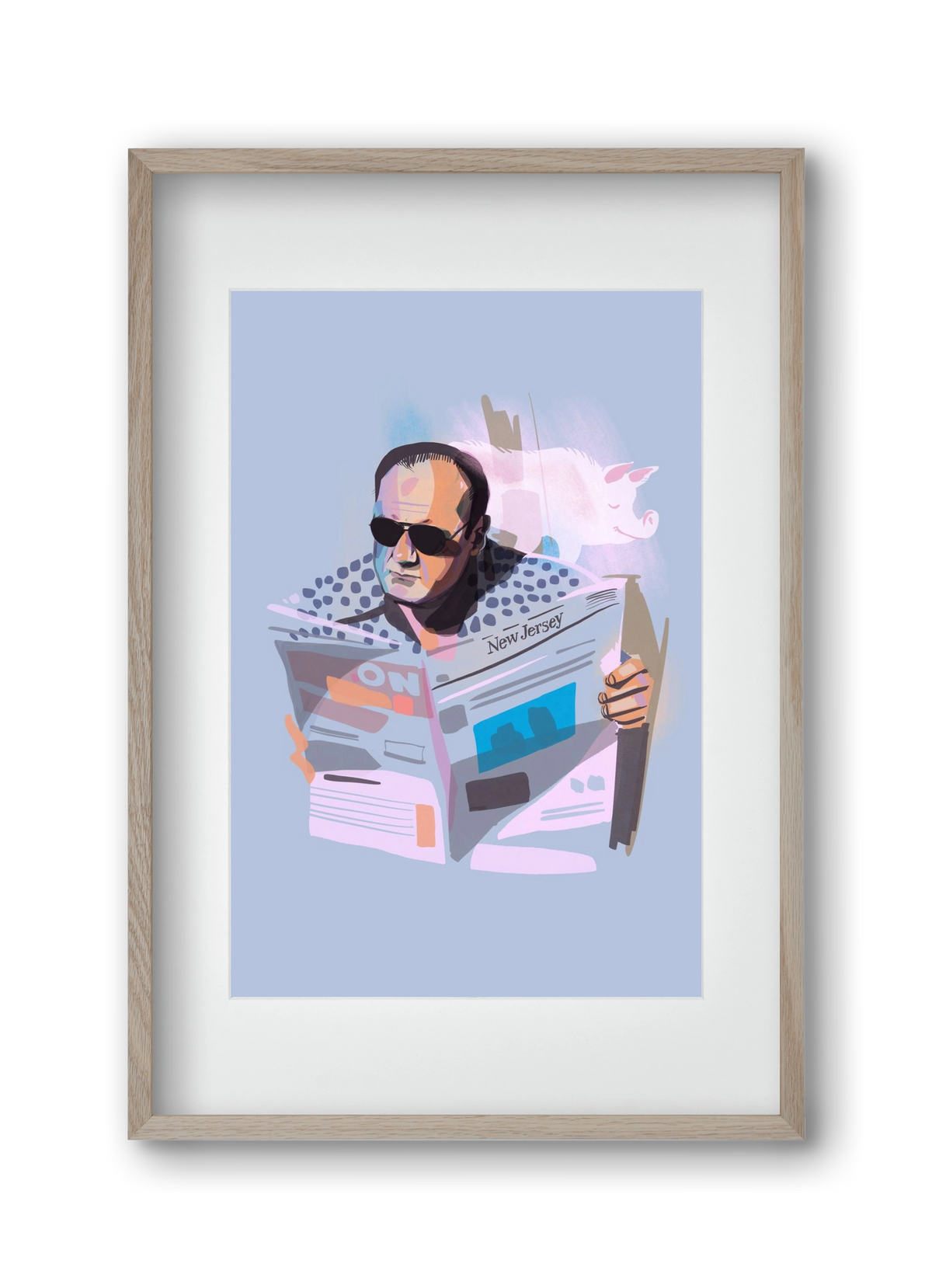 Sopranos, 30x45 cm (20x30 cm), Tölgy keret, paszpartuval