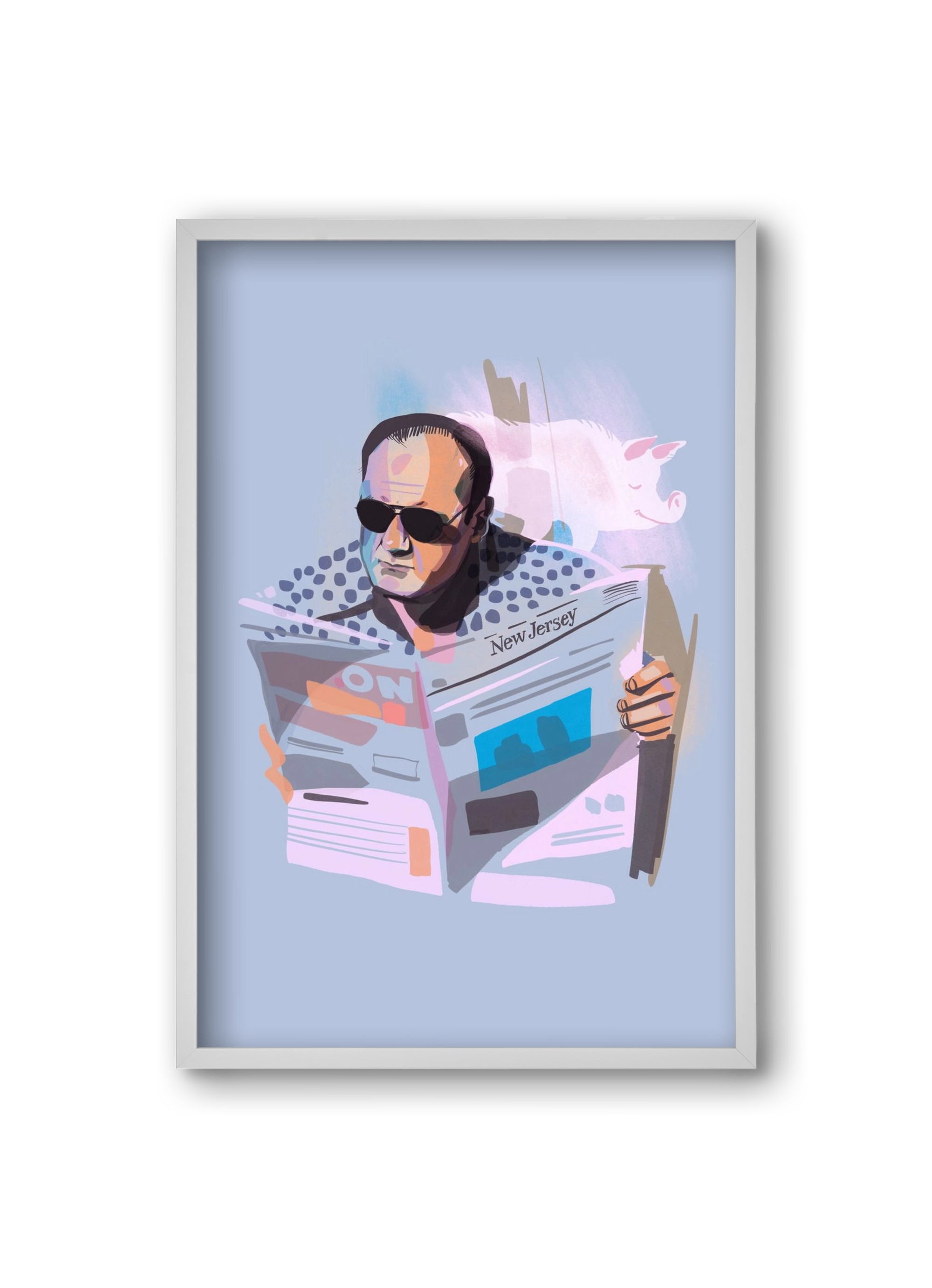 Sopranos, 20x30 cm (20x30 cm), Fehér keret