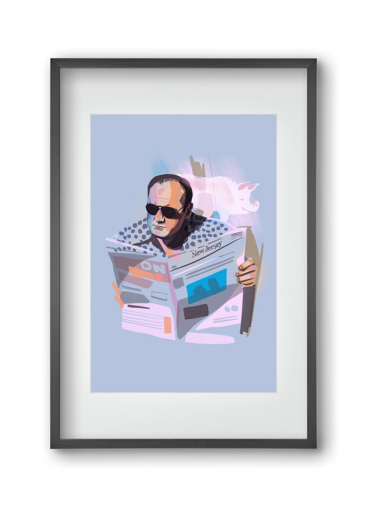 Sopranos, 30x45 cm (20x30 cm), Fekete keret, paszpartuval