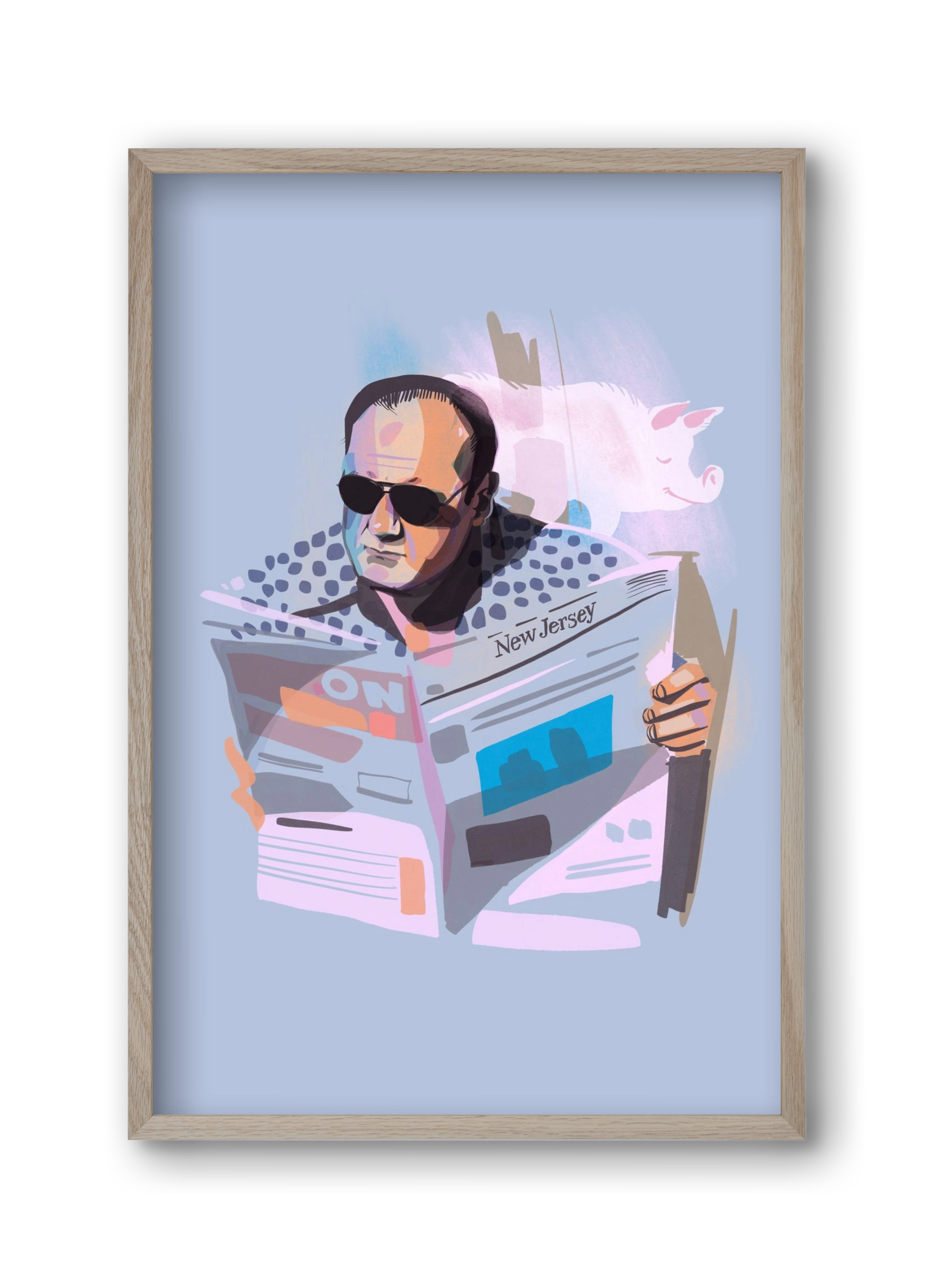 Sopranos, 30x45 cm (30x45 cm), Tölgy keret