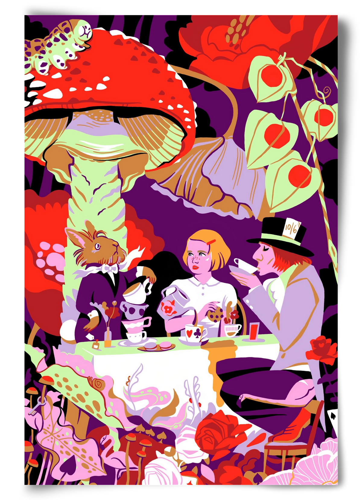 Alice in Wonderland, 60x90 cm, Keret nélkül