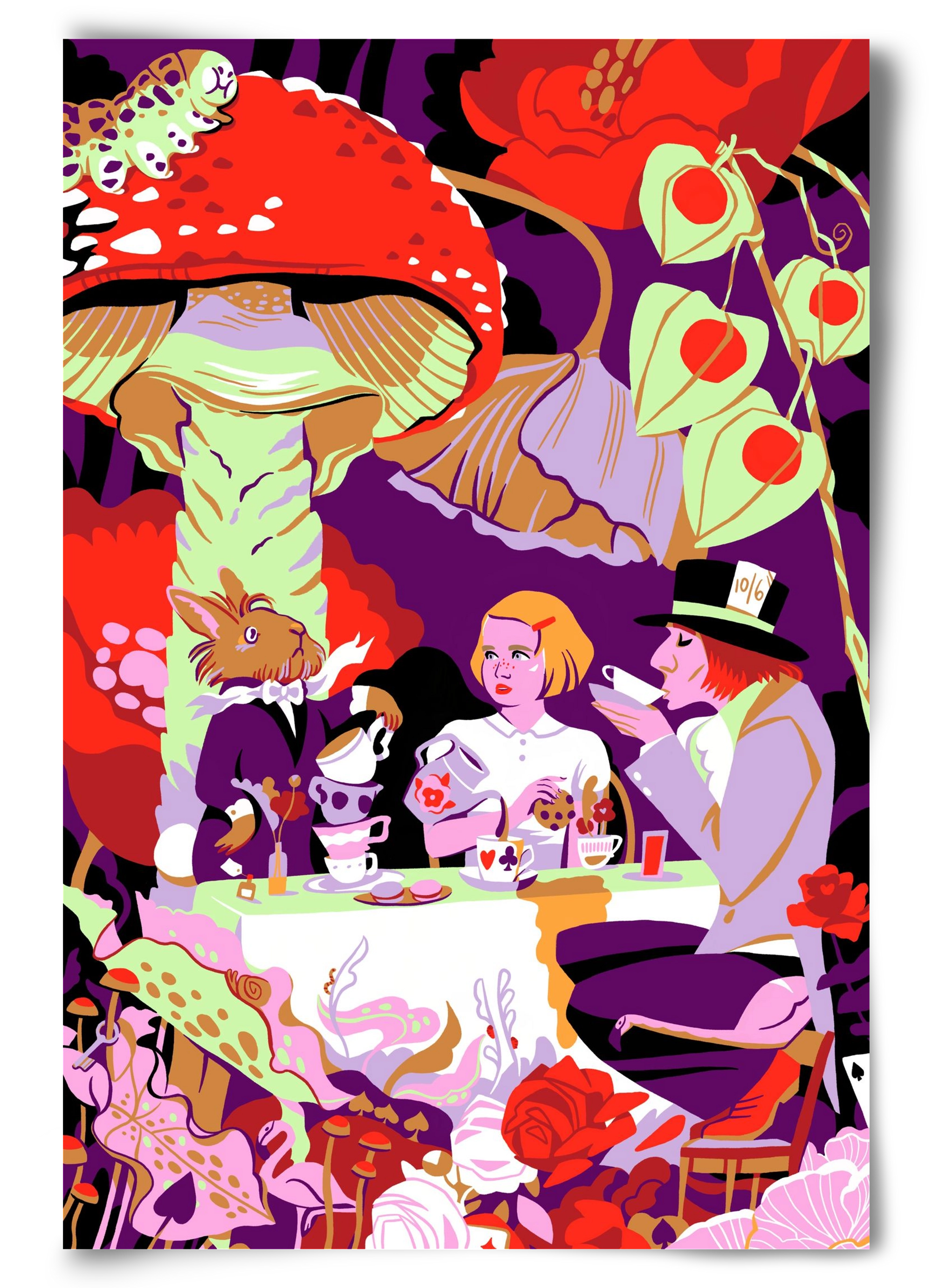 Alice in Wonderland, 60x90 cm, Keret nélkül