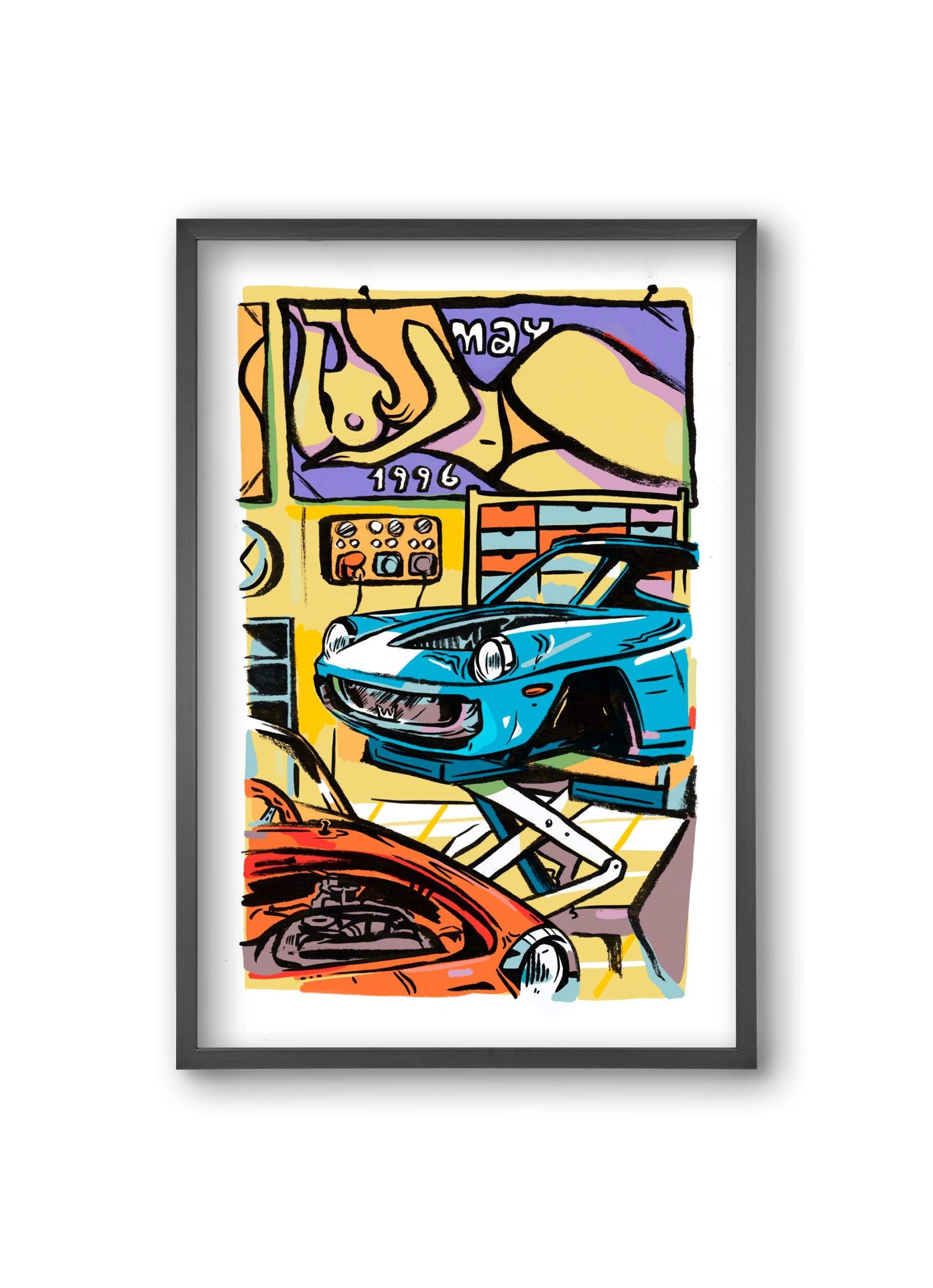 Műhely, 20x30 cm (20x30 cm), Fekete keret