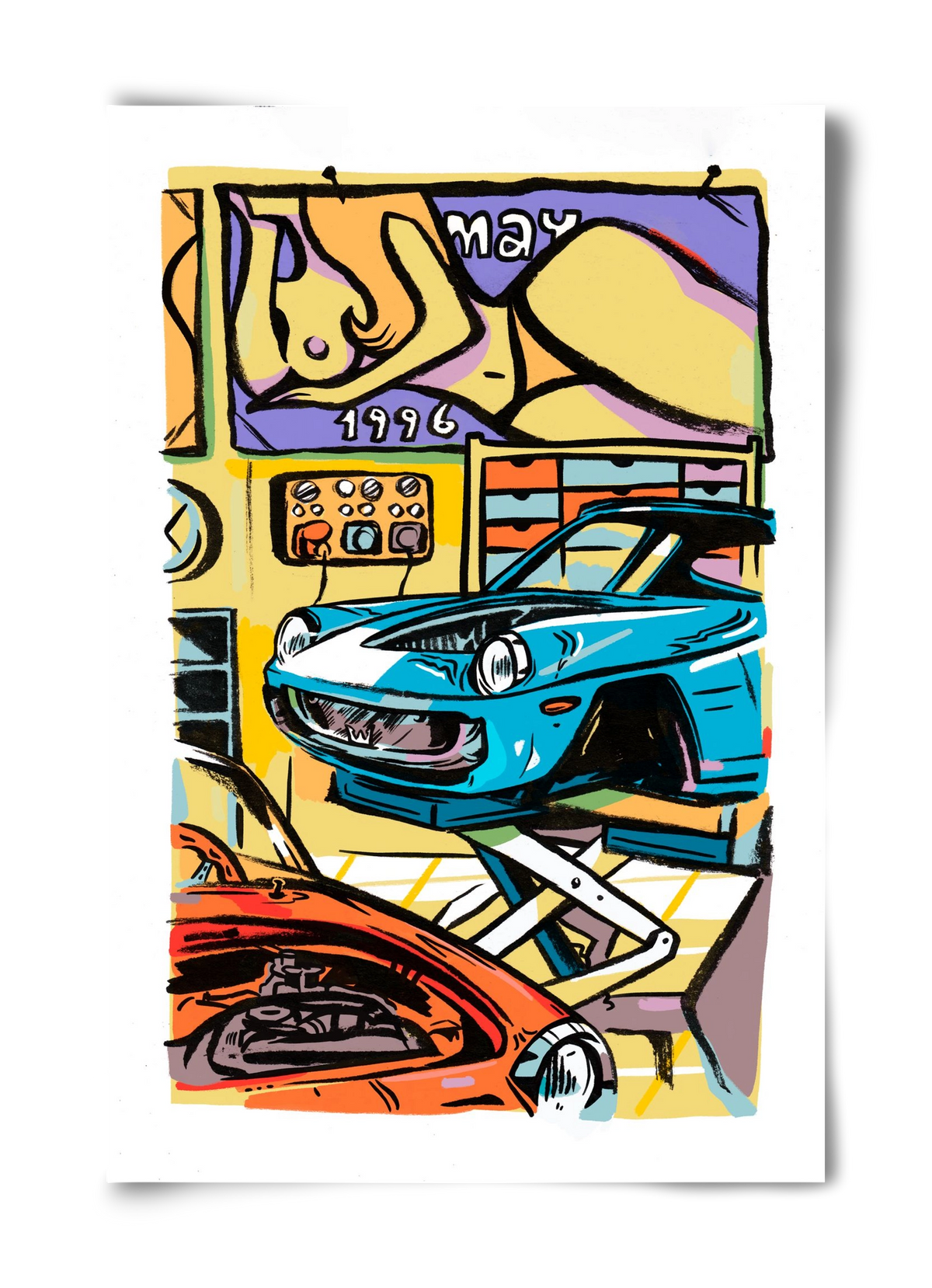 Műhely, 40x60 cm, Keret nélkül