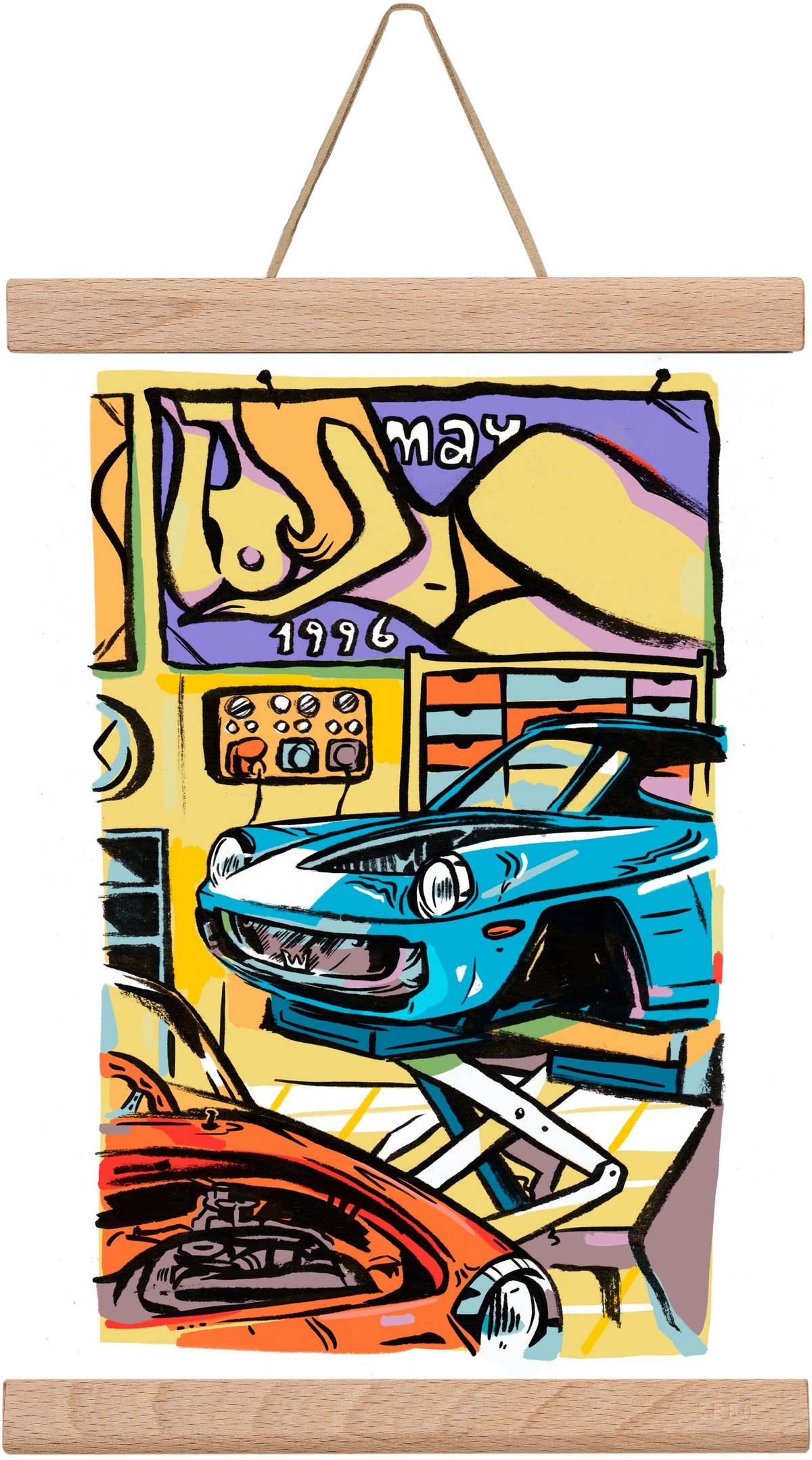 Műhely, 20x30 cm (20x30 cm), Tölgy akasztó