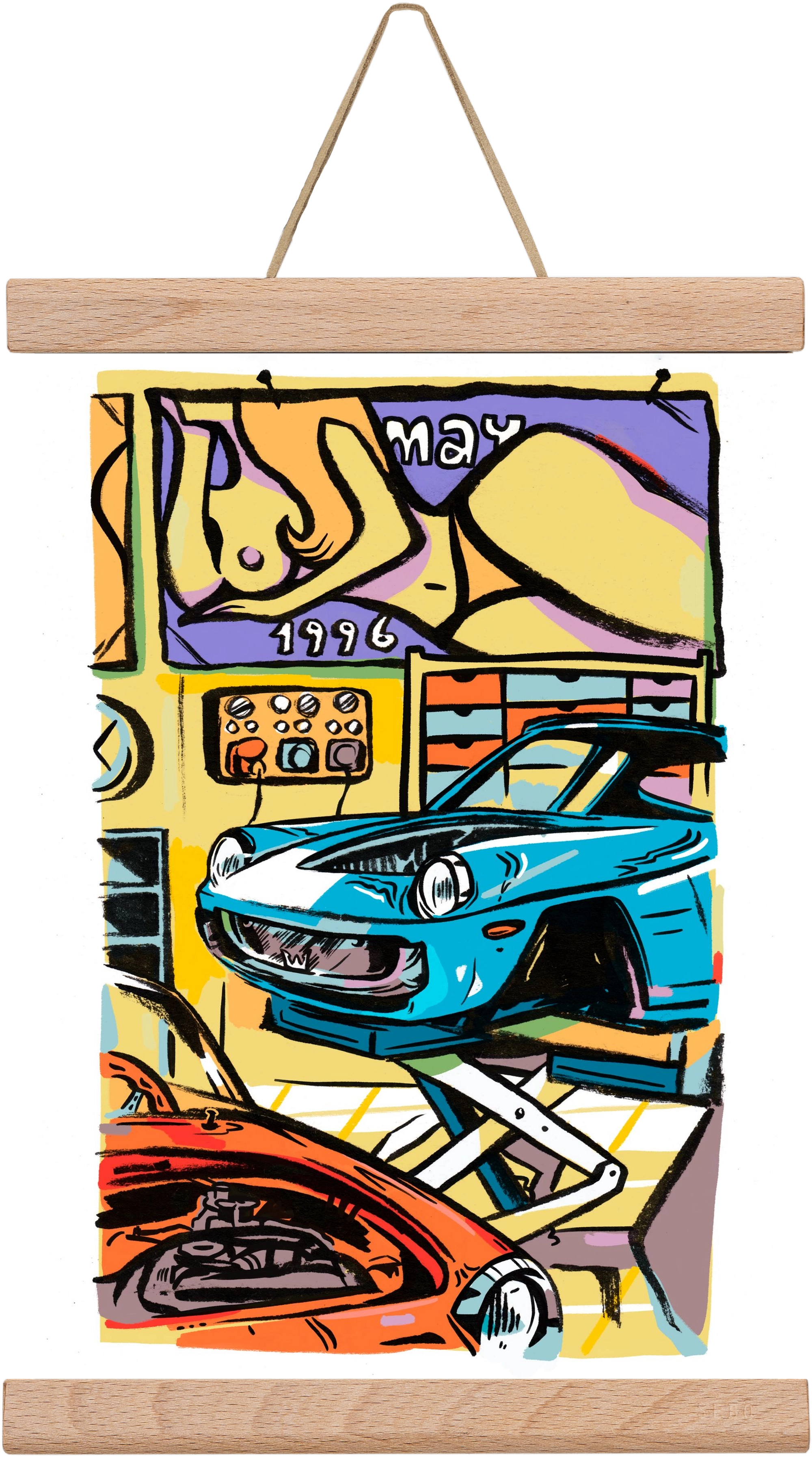 Műhely, 20x30 cm (20x30 cm), Tölgy akasztó