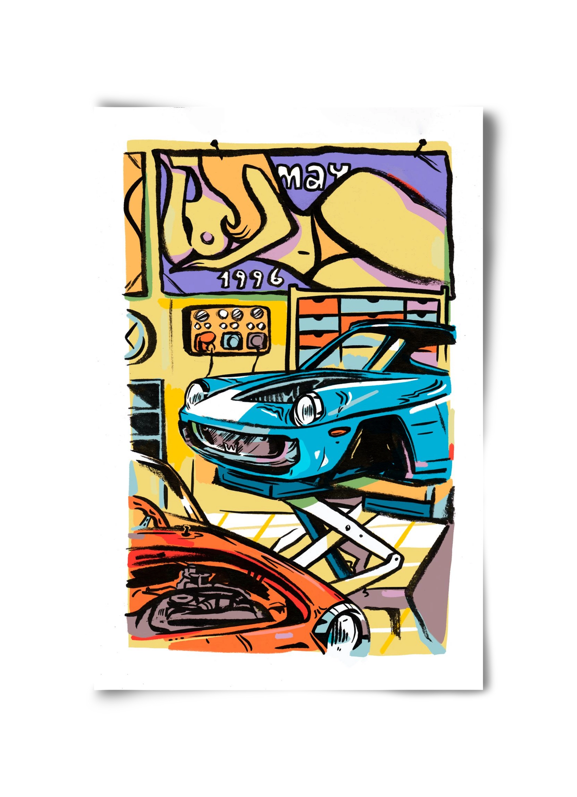 Műhely, 30x45 cm, Keret nélkül