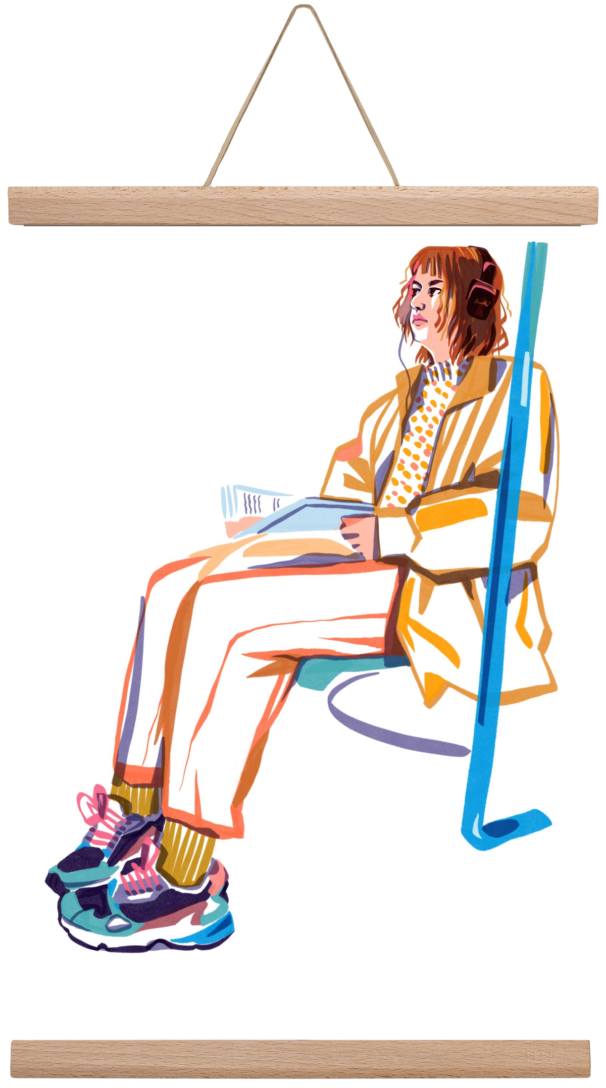 Buszon 1, 30x45 cm (30x45 cm), Tölgy akasztó