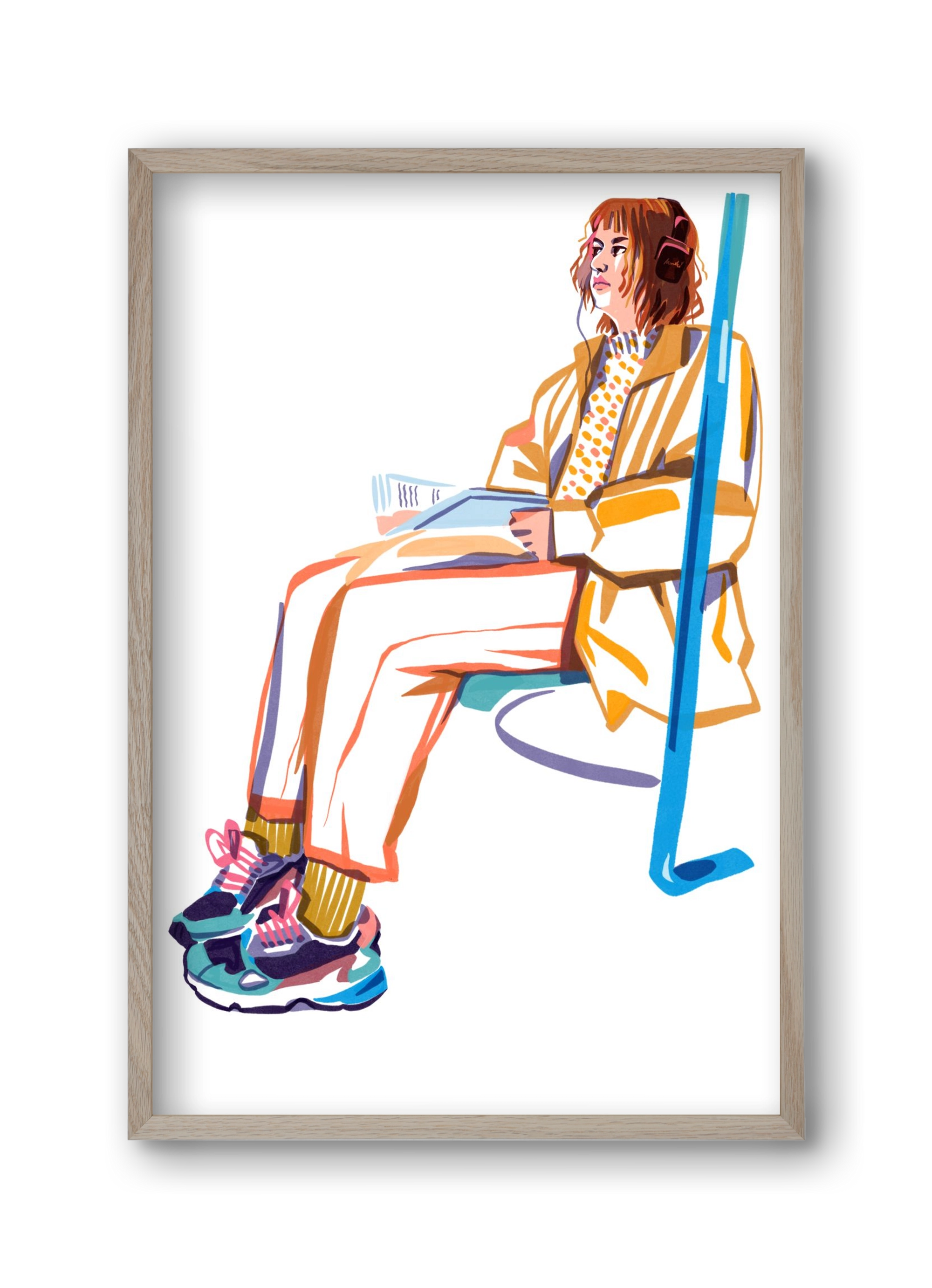 Buszon 1, 30x45 cm (30x45 cm), Tölgy keret