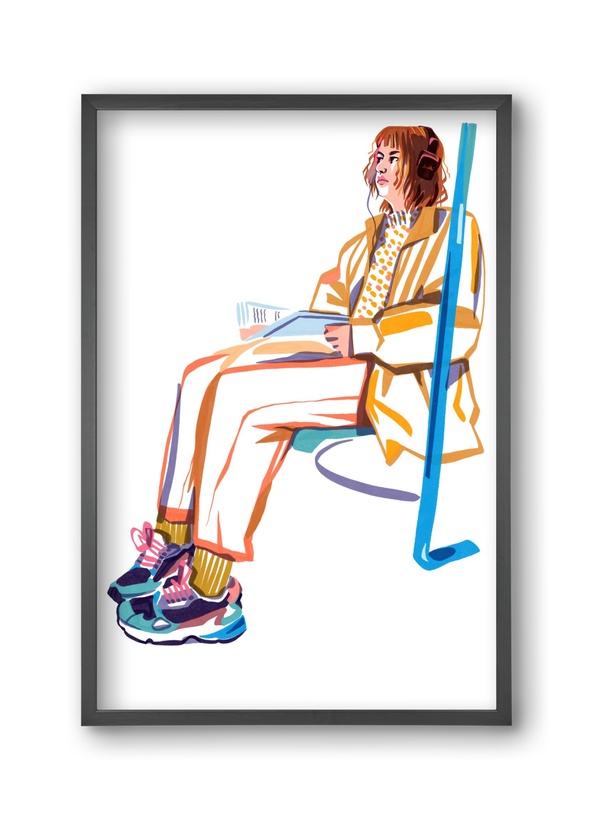 Buszon 1, 30x45 cm (30x45 cm), Fekete keret